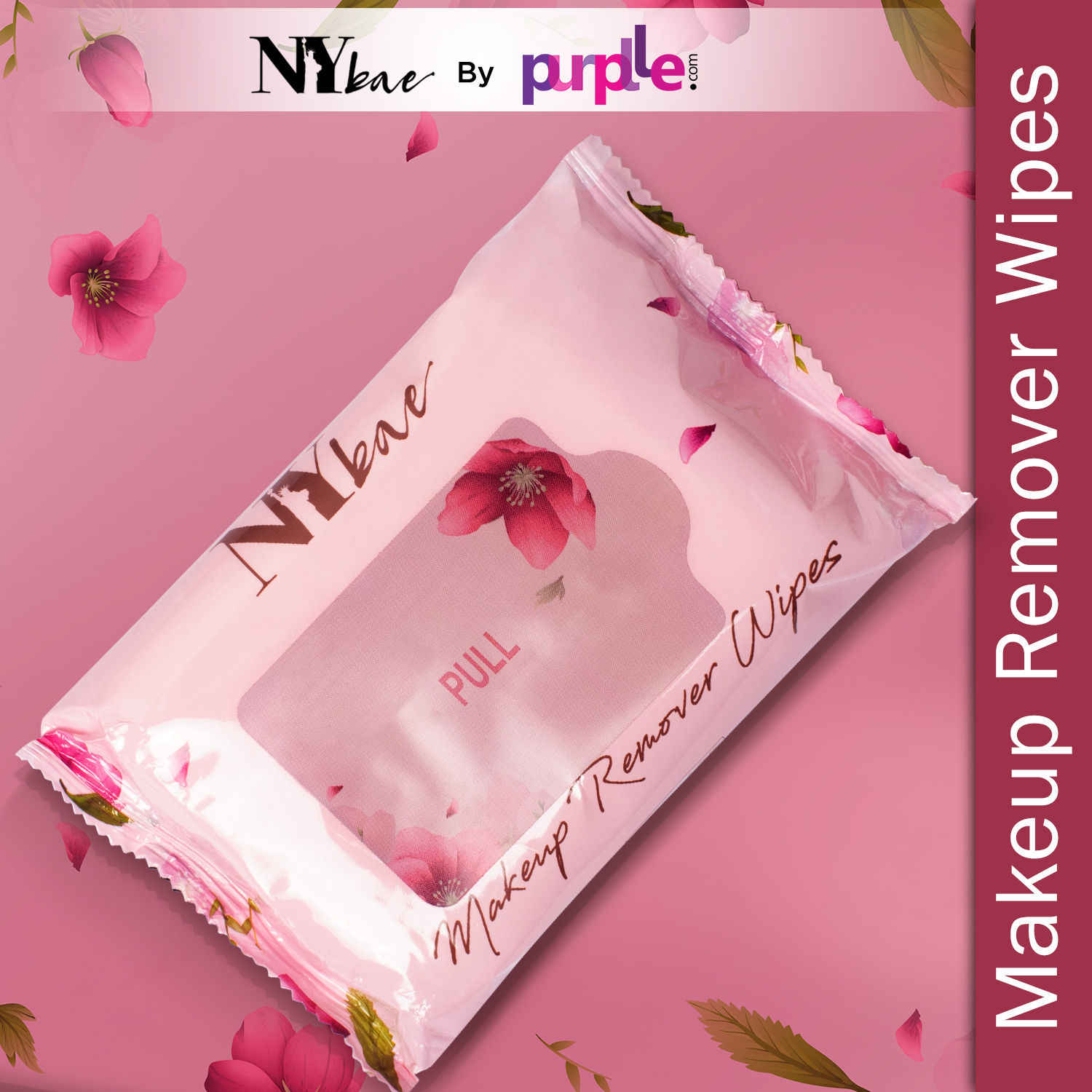 Buy NY Bae Makeup Remover Wipes - Pack of 25 | Cleansing Facial Wipes | Refreshing | Alcohol Free | Sulphate Free | Paraben Free - Purplle