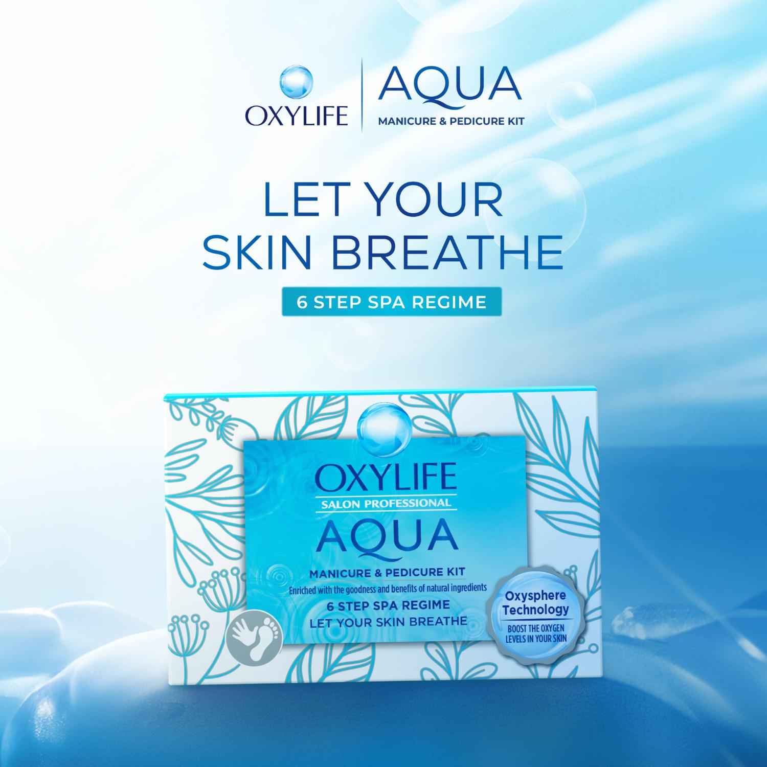 Buy Dabur Oxylife Aqua Manicure Pedicure Kit - 70gm - Purplle