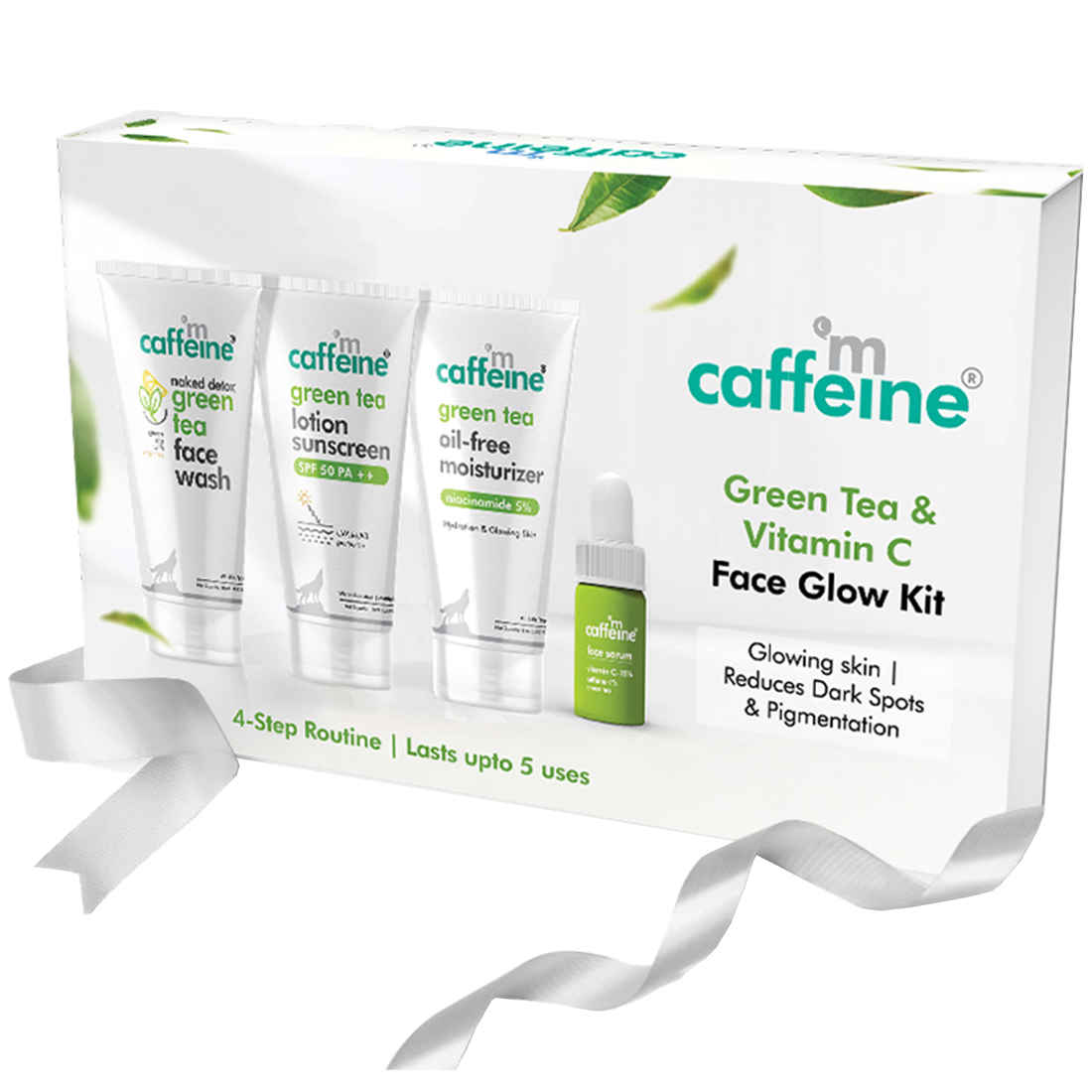 Buy mCaffeine miniature Green Tea & Vitamin C Glow Kit ,31 gm - Purplle