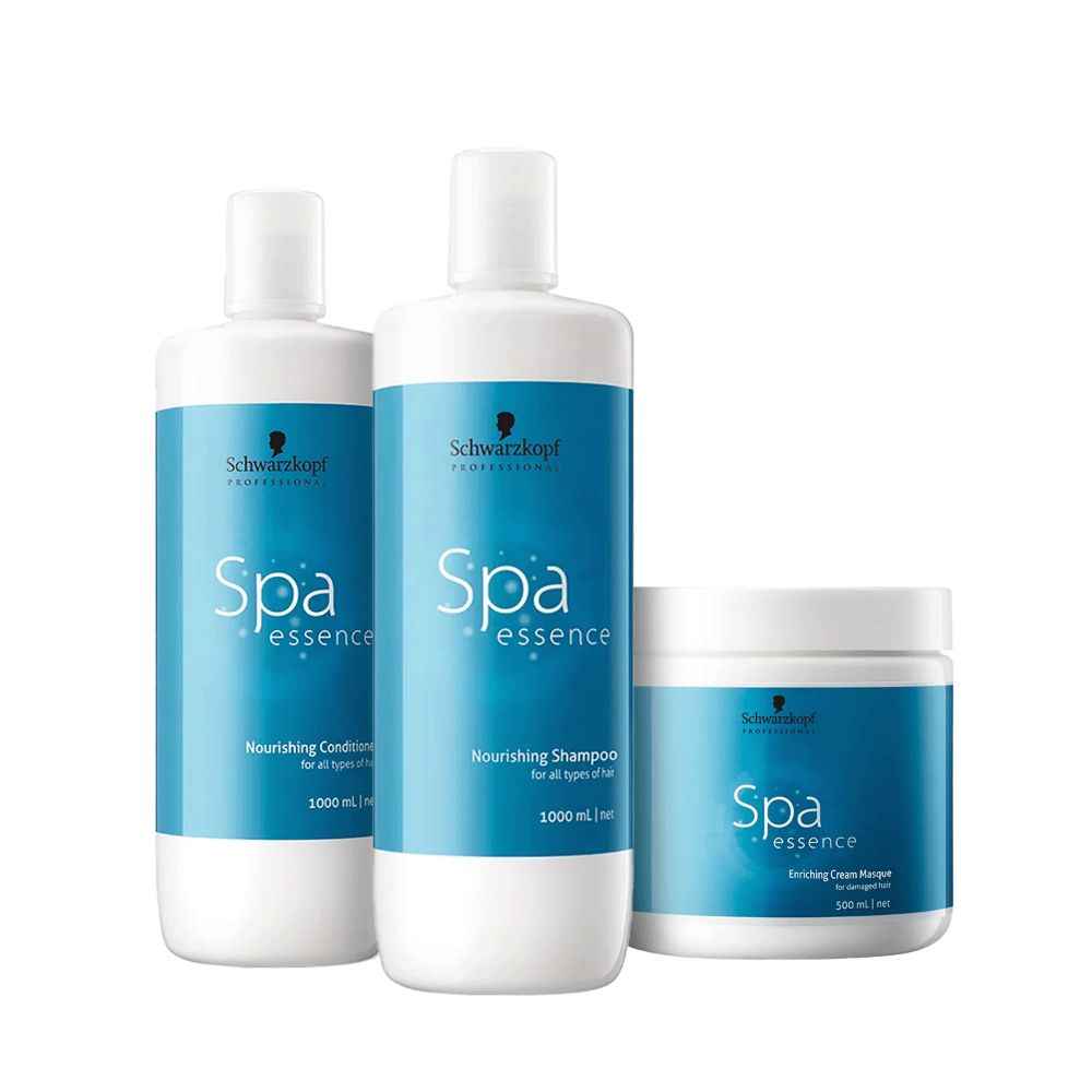 Buy Schwarzkopf Professional Spa Essence Shampoo + Conditioner + Mask Combo(500 ml + 1000 ml + 1000 ml) - Purplle