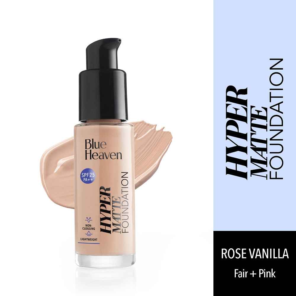 Buy Blue Heaven Hyper Matte Foundation- 201 Rose Vanilla, 30ml - Purplle