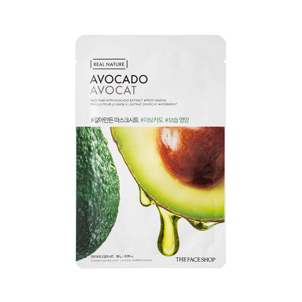 Buy The Face Shop Real Nature Avocado Face Mask (Sheet Mask 20 gm) - Purplle