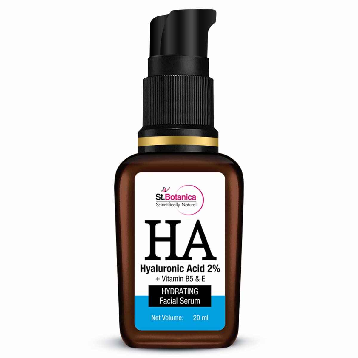 Buy St Botanica Hyaluronic Acid 2% + Vitamin B5 Hydrating Face Serum for Intense Hydration, Plump & Glowing Skin, 20 ml - Purplle