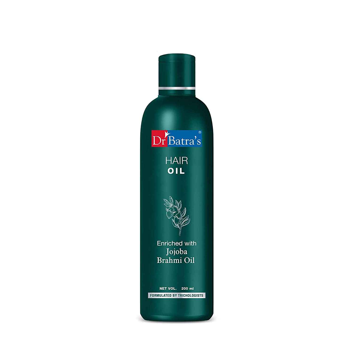 Buy Dr.Batra`s Hair Oil. Non-Sticky Formula. Nourishes Scalp. Supports Hair Growth. Contains Jojoba, Brahmi extracts. Suitable for men and women. 200 ml - Purplle