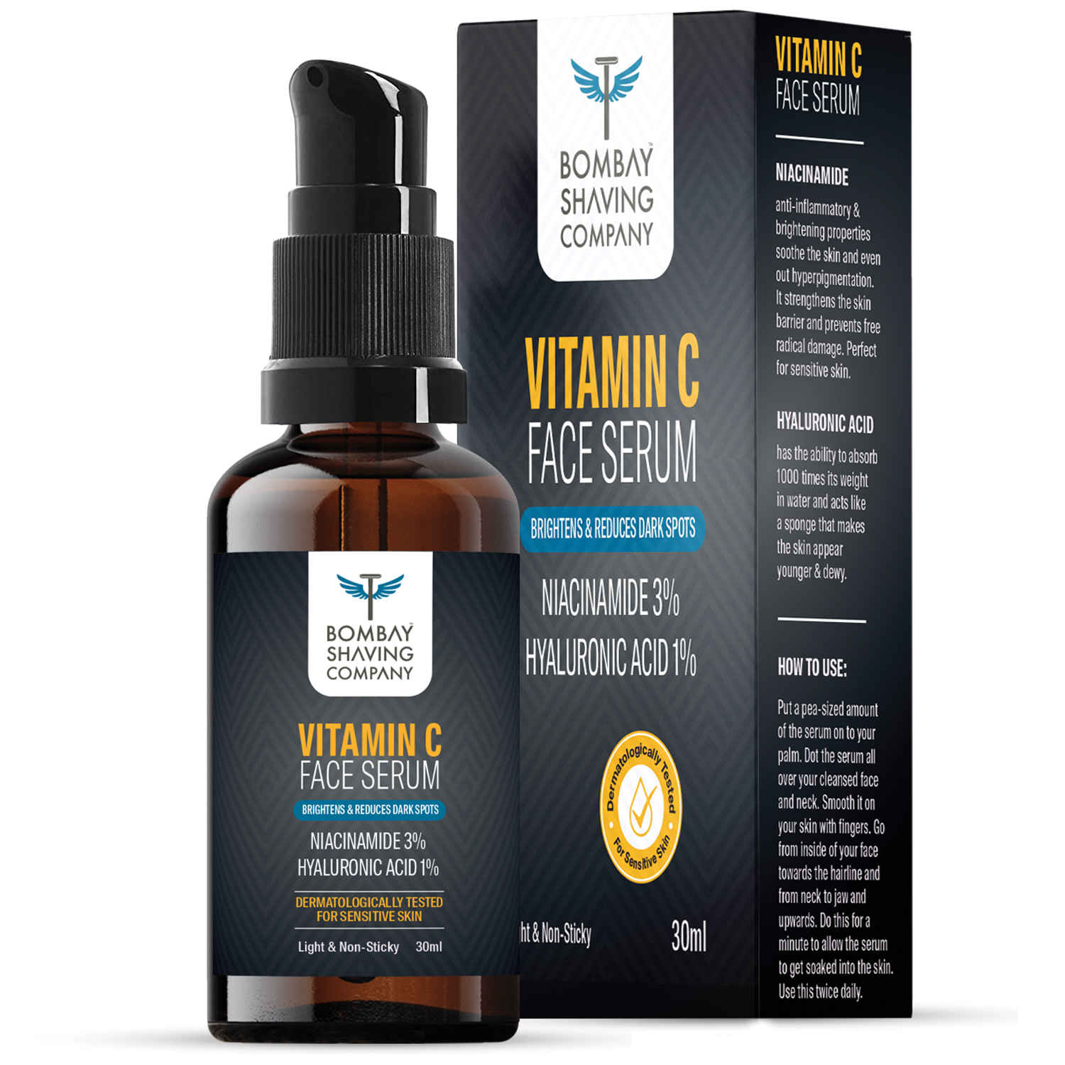 Buy Bombay Shaving Company Vitamin C Face Serum, 30 ml | Brightens Skin & Reduces Dark Spots - Purplle