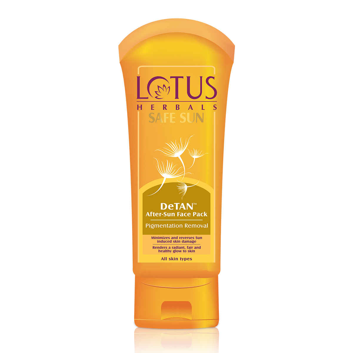 Buy Lotus Herbals Safe Sun Detan After-Sun Face Pack | Pigmentation Removal | Reverses Sun Damage | For All Skin Types | 100g - Purplle