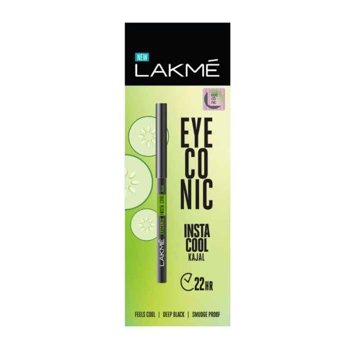 Buy Lakme Eyeconic Insta Cool Kajal, Deep Black, 0.35 gm - Purplle