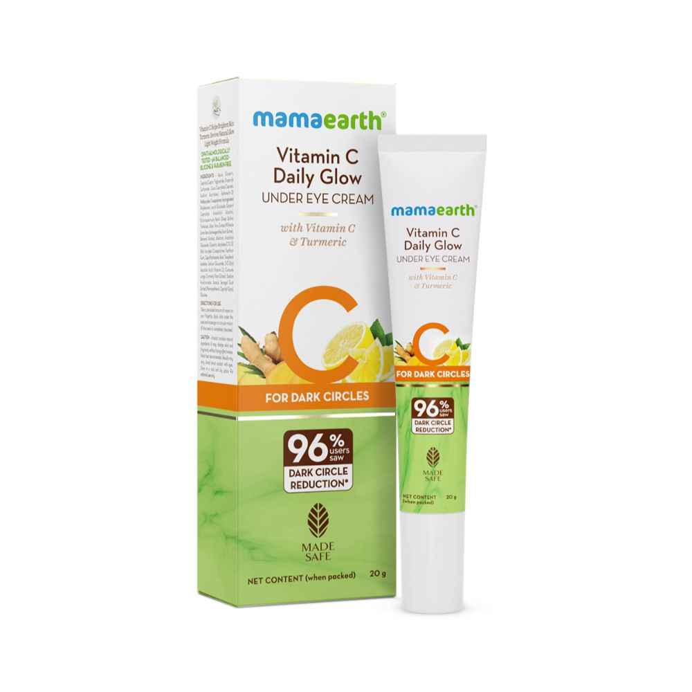Buy Mamaearth Vitamin C Daily Glow Under Eye Cream with Vitamin C & Turmeric for Dark Circle Reduction  - 20 g - Purplle