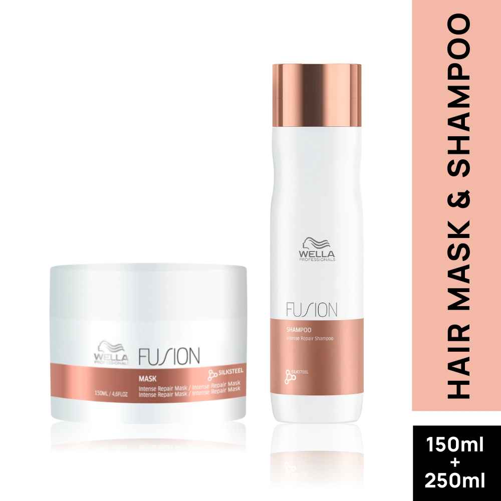 Buy Wella Professionals Fusion Intense Shampoo and Mask Combo - Purplle