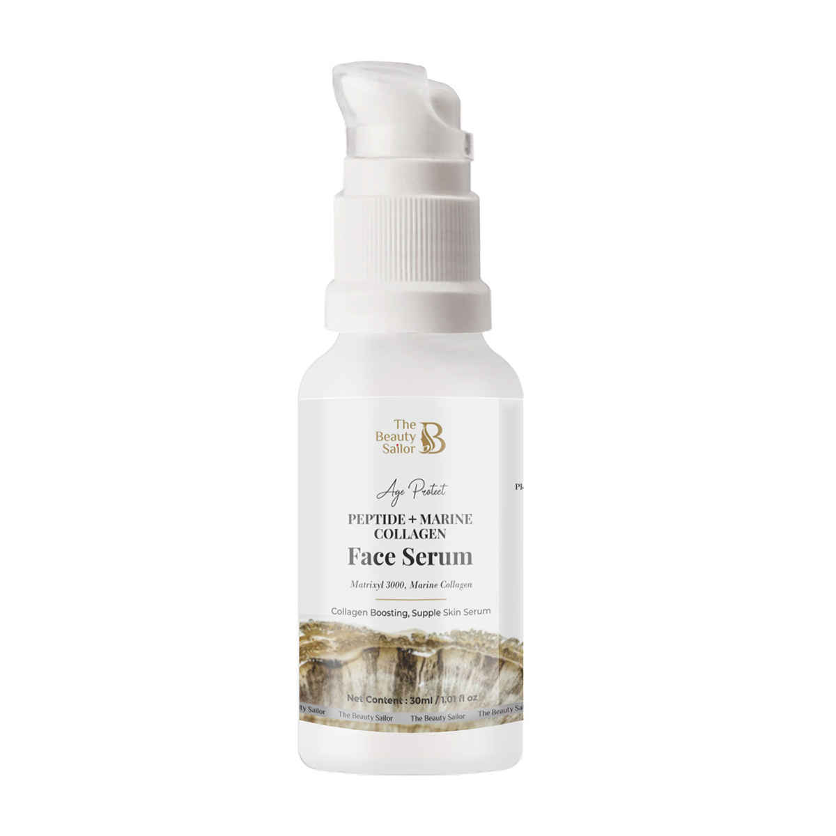 Buy The Beauty Sailor- Peptide+Marine Collagen Serum| collagen boosting formula| plump skin serum for men and women| suitable for all skin types| 30ml - Purplle