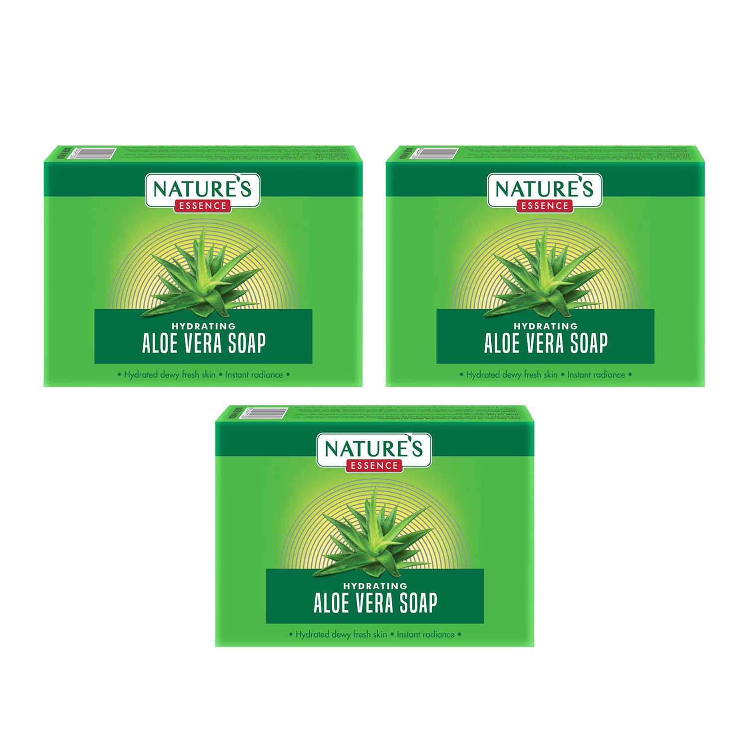 Buy Nature's Essence Hydrating Aloe Vera Soap | Soap for Bath, 225gm, Pack of 3 - Purplle