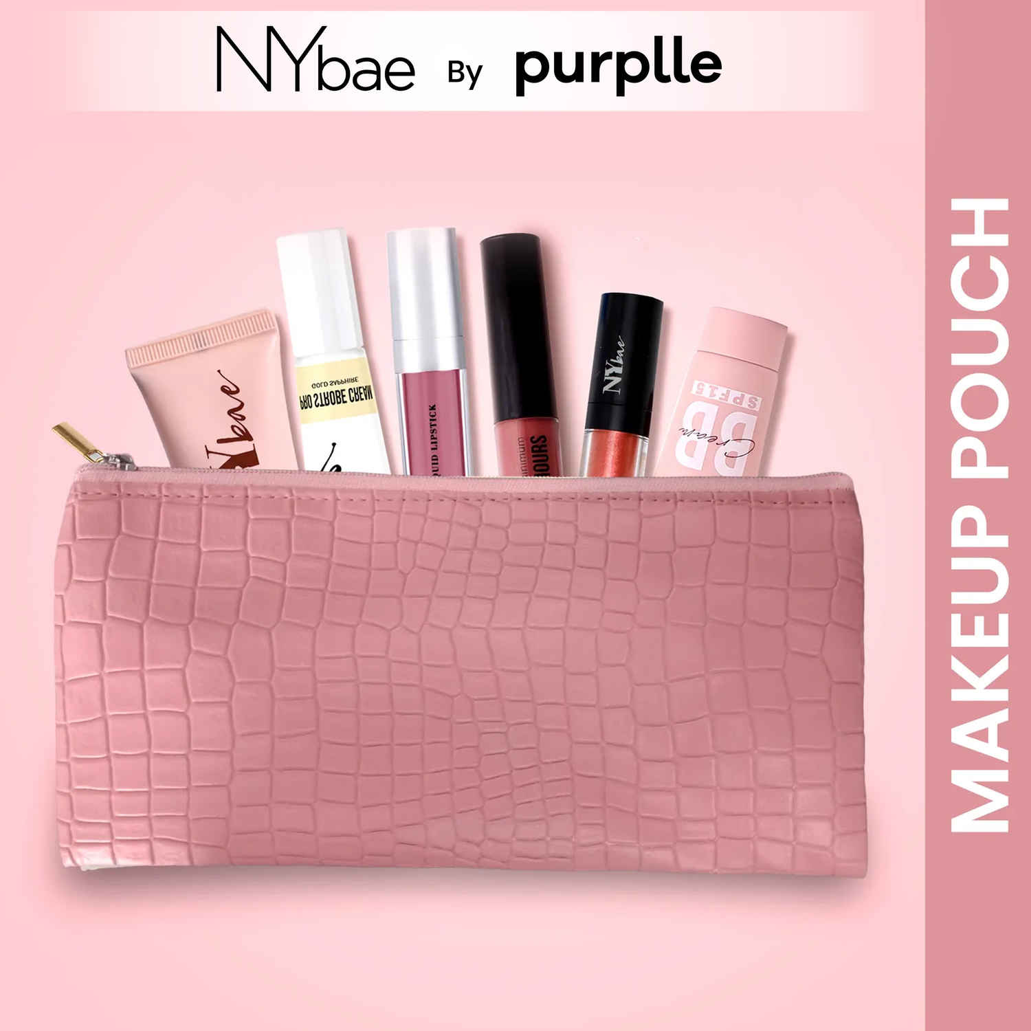 Buy NY Bae Travel Around Town Pouch | Travel Friendly | Multi Purpose Bag | Spacious - Pink Paradise - Purplle