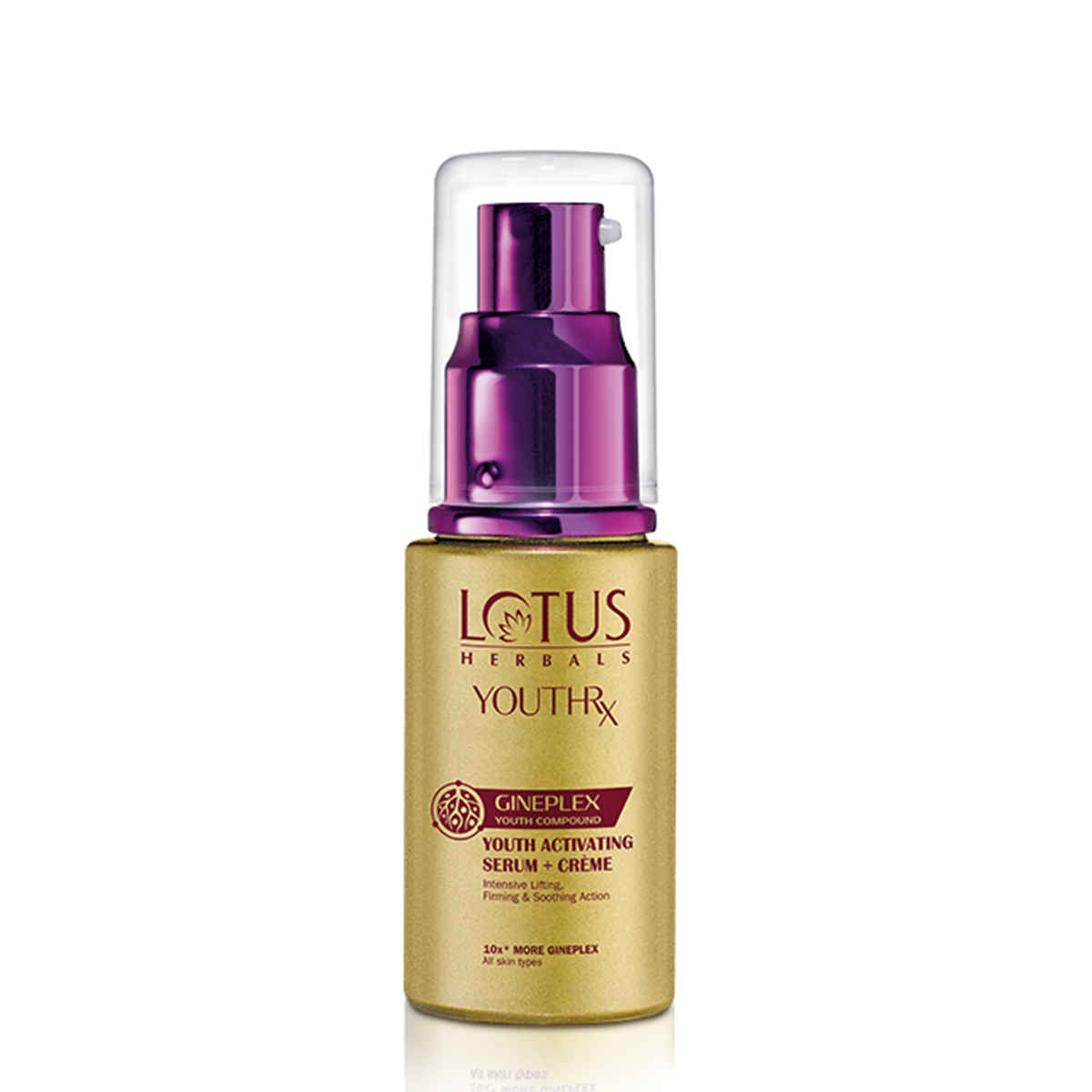 Buy Lotus Herbals YouthRx Gineplex Youth Activating Serum + Cream, 30 ml - Purplle