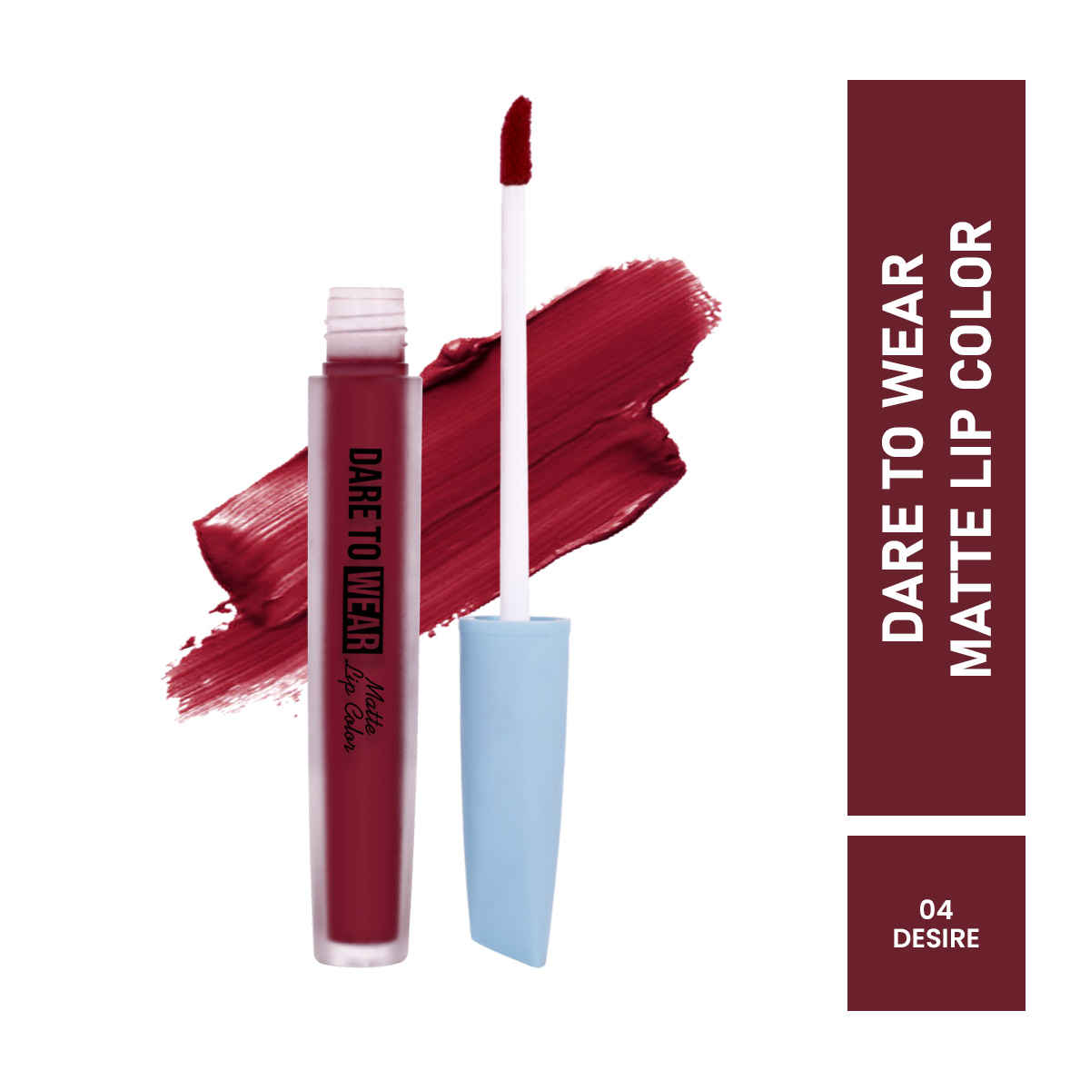 Buy Mattlook Dare To Wear Matte Lip Color, Highly Pigmented, Smooth Application, Waterproof, Non Transfer & Long Lasting, Finish Matte, Desire (3.5 ml) - Purplle