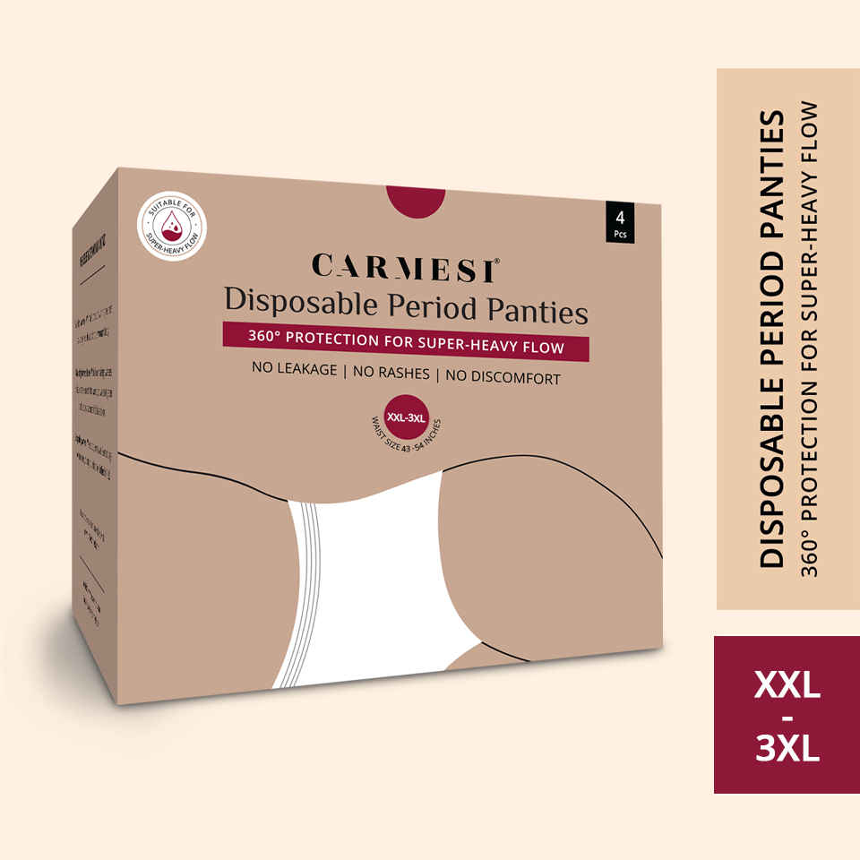 Buy Carmesi Disposable Period Panties XXL-3XL - 4 Pcs - Purplle