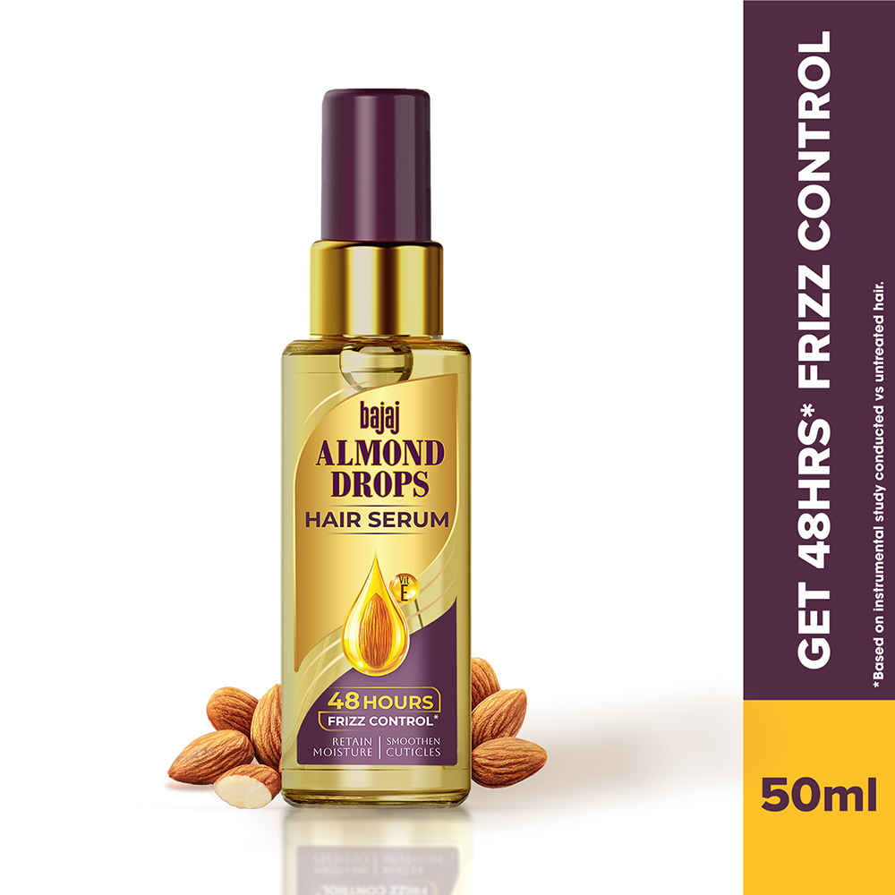 Buy Bajaj Almond Drops Almond Drops Hair Serum with Oil 50ml - Purplle