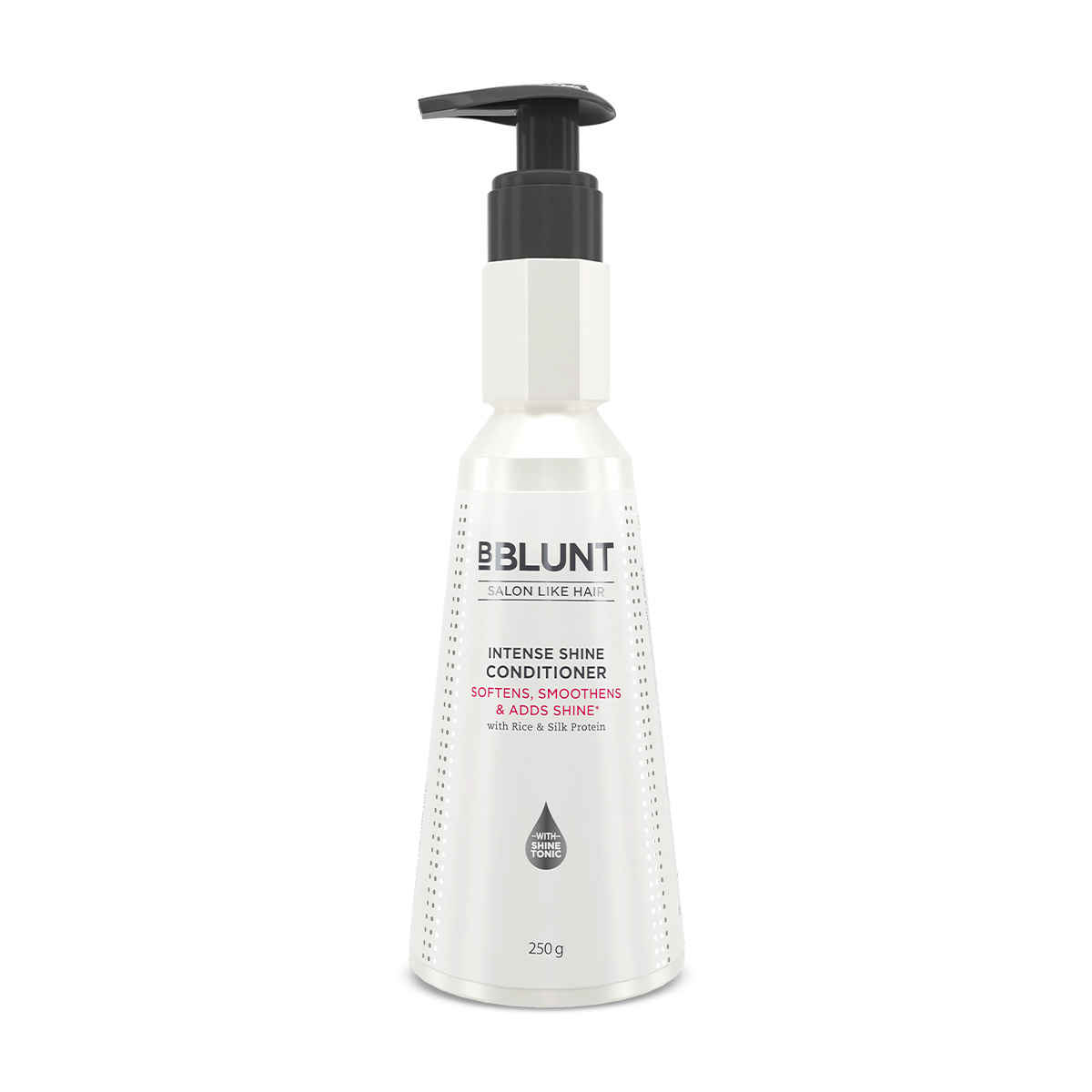 Buy BBLUNT Intense Shine Conditioner with Rice & Silk Protein for Softer, Smoother & Shinier Hair-250gm - Purplle