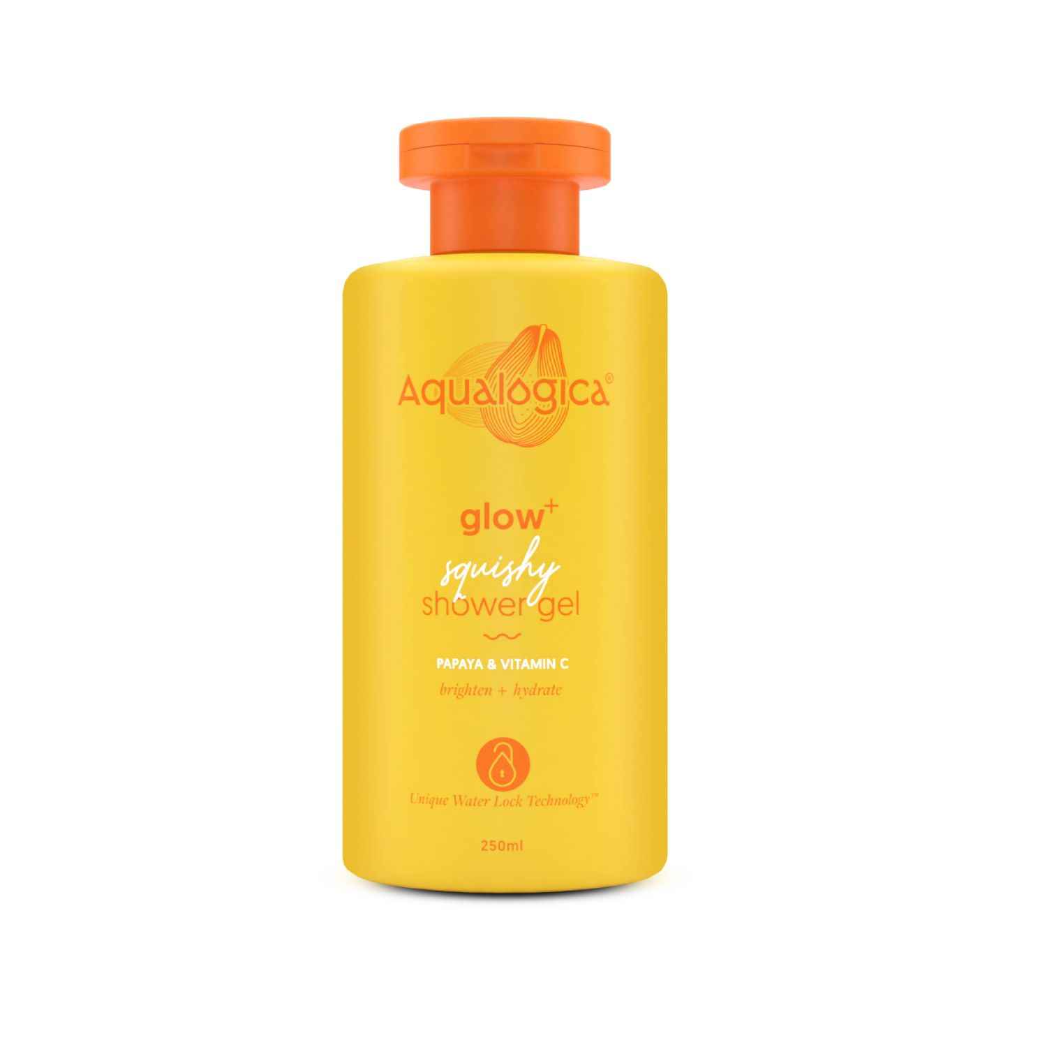 Buy Aqualogica Glow+ Squishy Shower Gel with Papaya & Vitamin C for Glowing Skin - 250 ml - Purplle