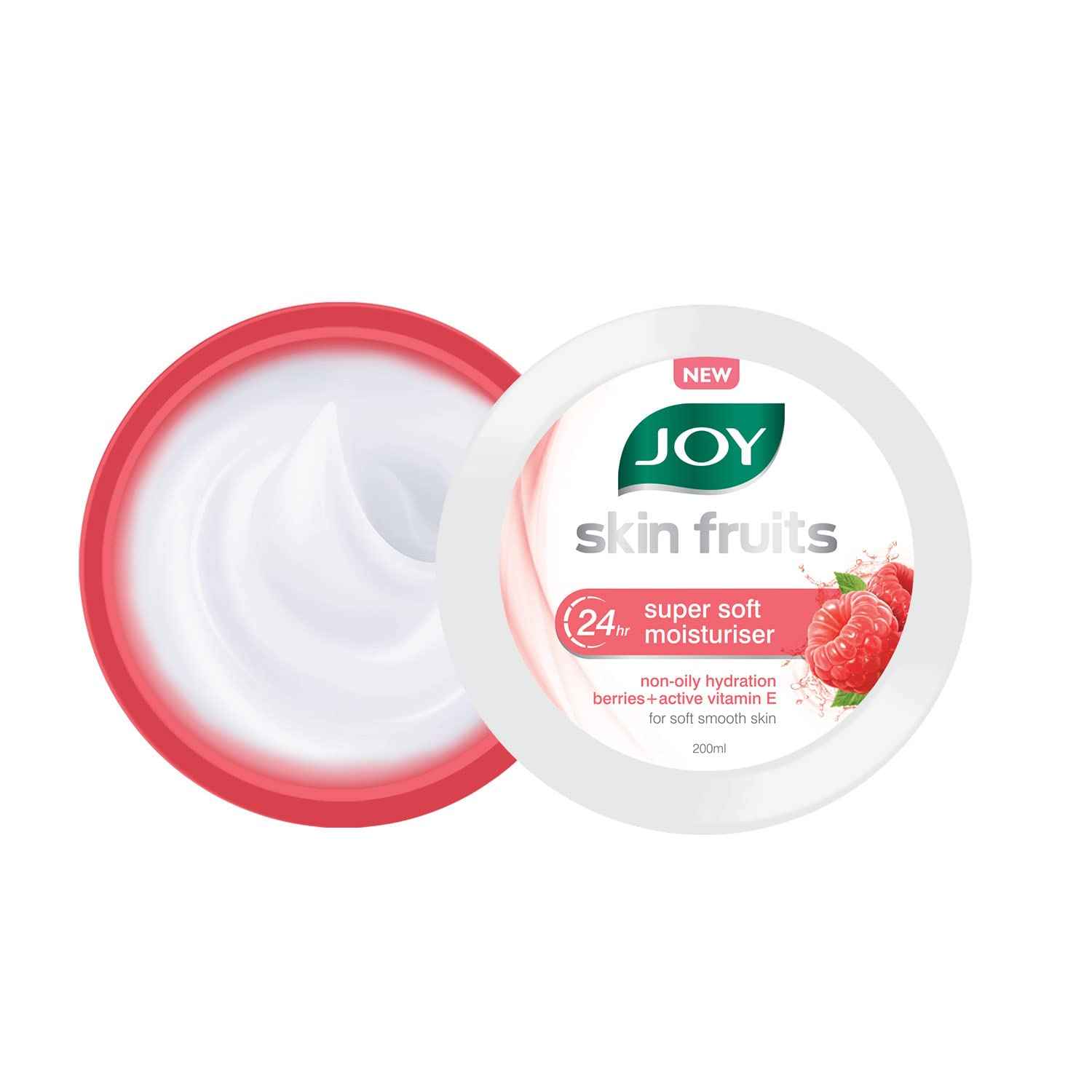 Buy Joy Skin Fruits 24hr Super Soft Moisturiser with Berries & Active Vitamin E (200 ml) - Purplle