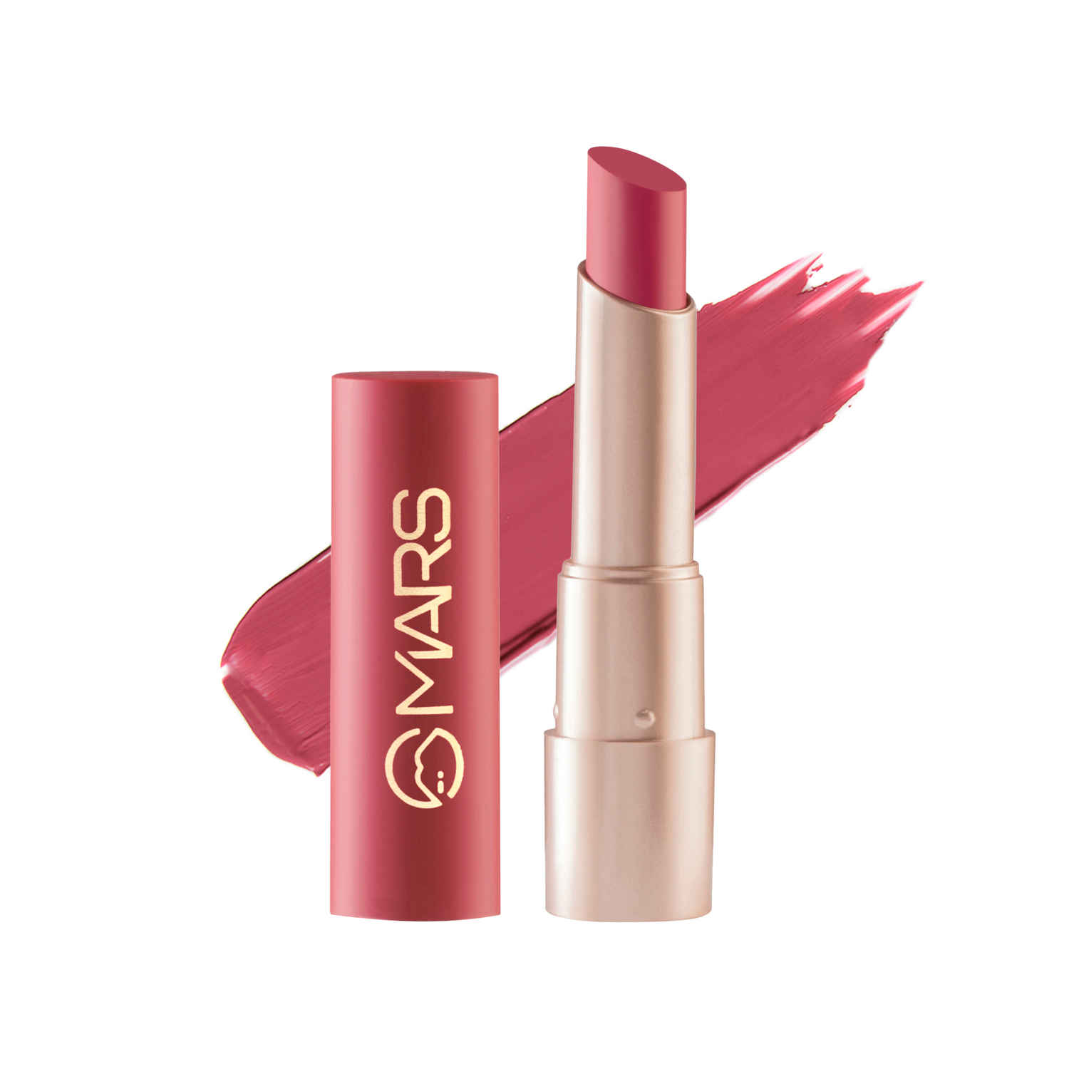 Buy MARS Creamy Matte Long Lasting Lipstick for Women | Creamy Lipstick | Single Swipe Application | Smooth & Light Weight (3.2 gm) (06-Bhangra Bloom) - Purplle