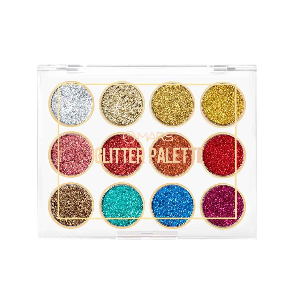 Buy MARS Glitter eyeshadow palette-02 (12 g) - Purplle