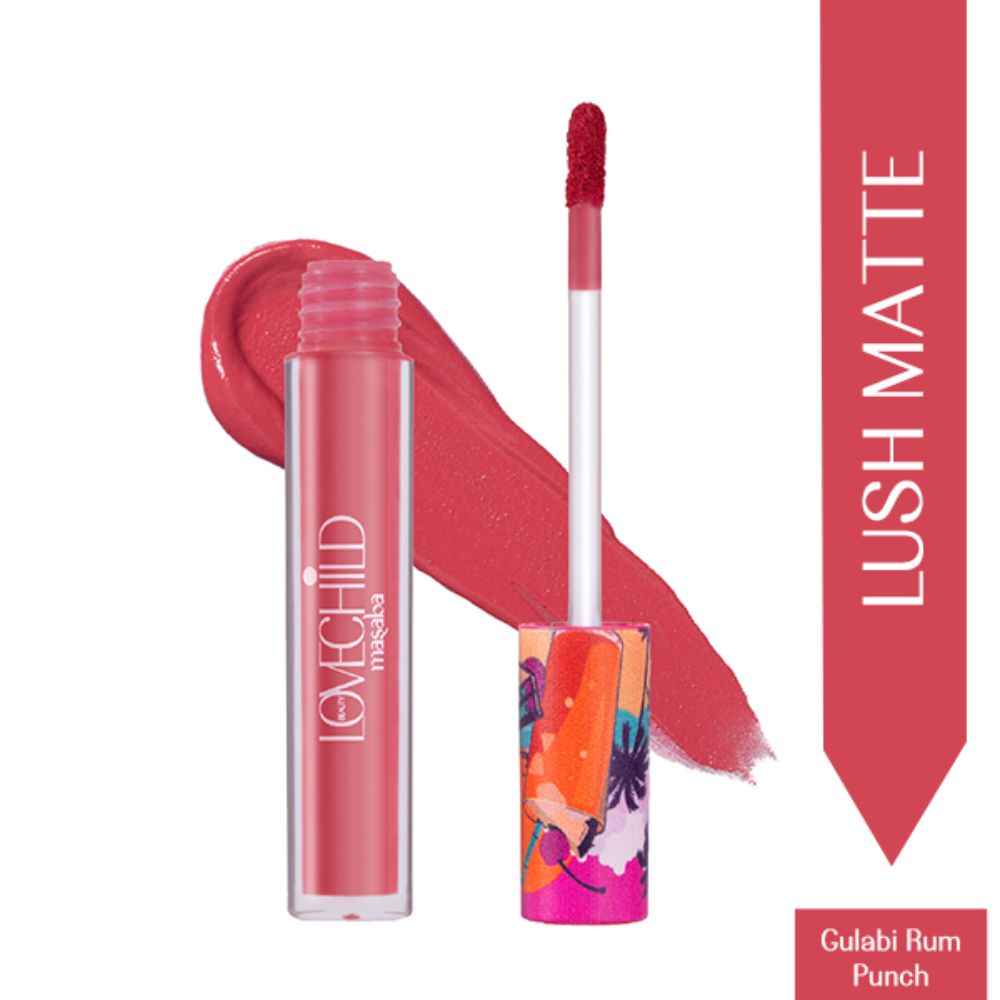 Buy LoveChild Masaba Gulabi Rum Punch Super Hydrating & Buttery True Pink Lip Creme 1 Pc - Purplle