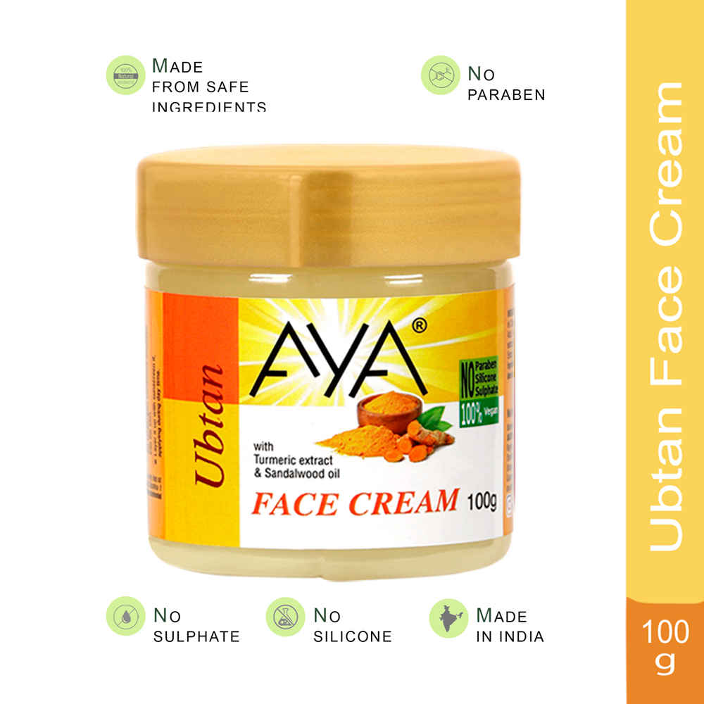 Buy AYA Ubtan Face Cream, 100 gm | No Paraben, No Silicone, No Sulphate - Purplle