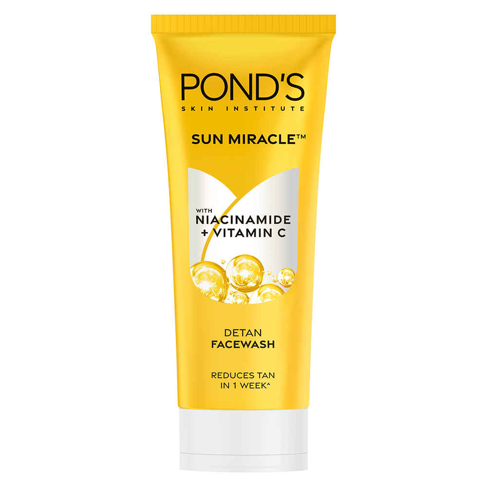 Buy Ponds DeTan Facewash |With Niacinamide & Vitamin C |Reduces Tan in 7 Days |For All Skin Types |100 gm - Purplle