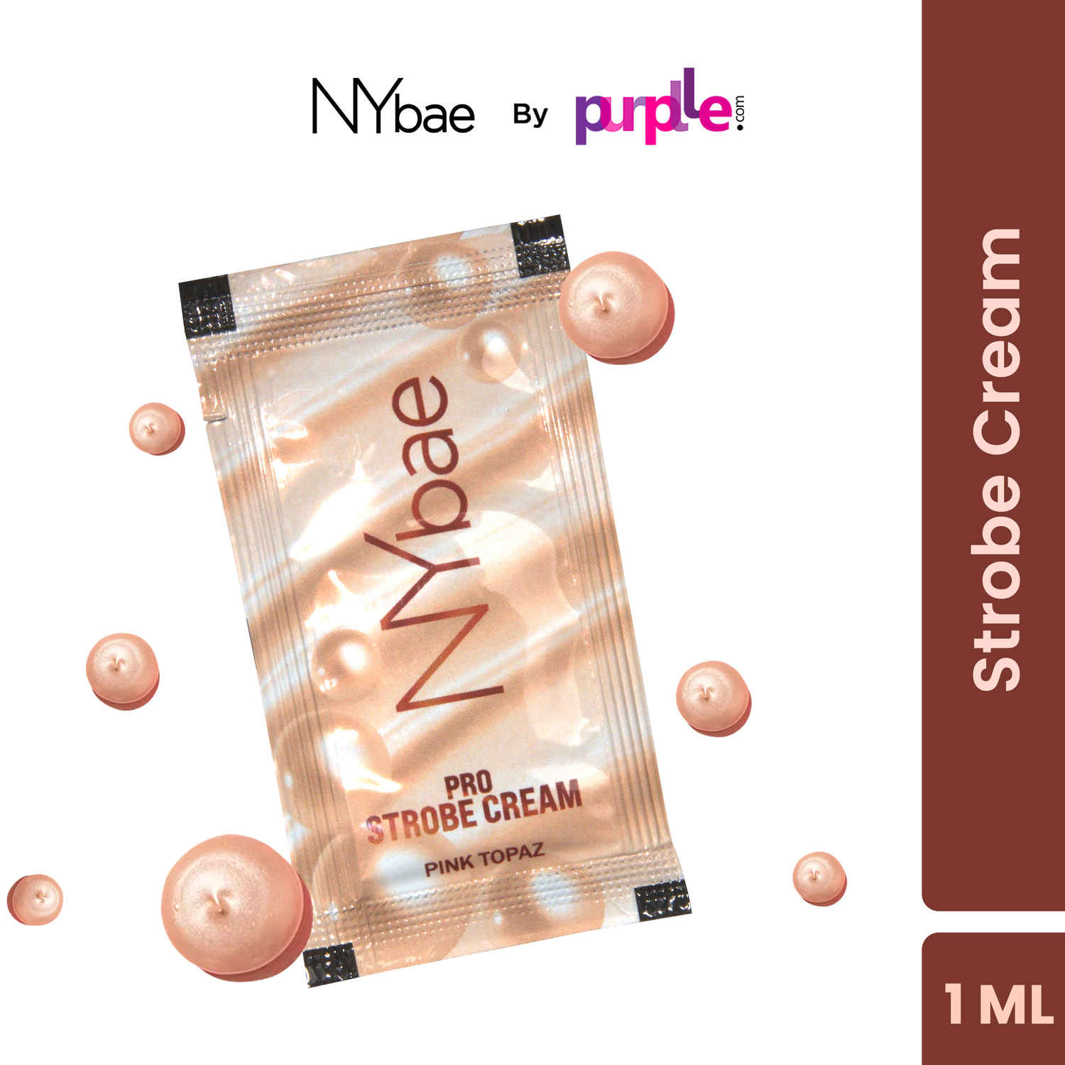 Buy NY Bae PRO Strobe Cream - Pink Topaz (1 gm) | Primer + Highlighter + Moisturizer | Dewy Makeup | Glowing Korean Skin | Best Suited For Normal To Dry Skin - Purplle