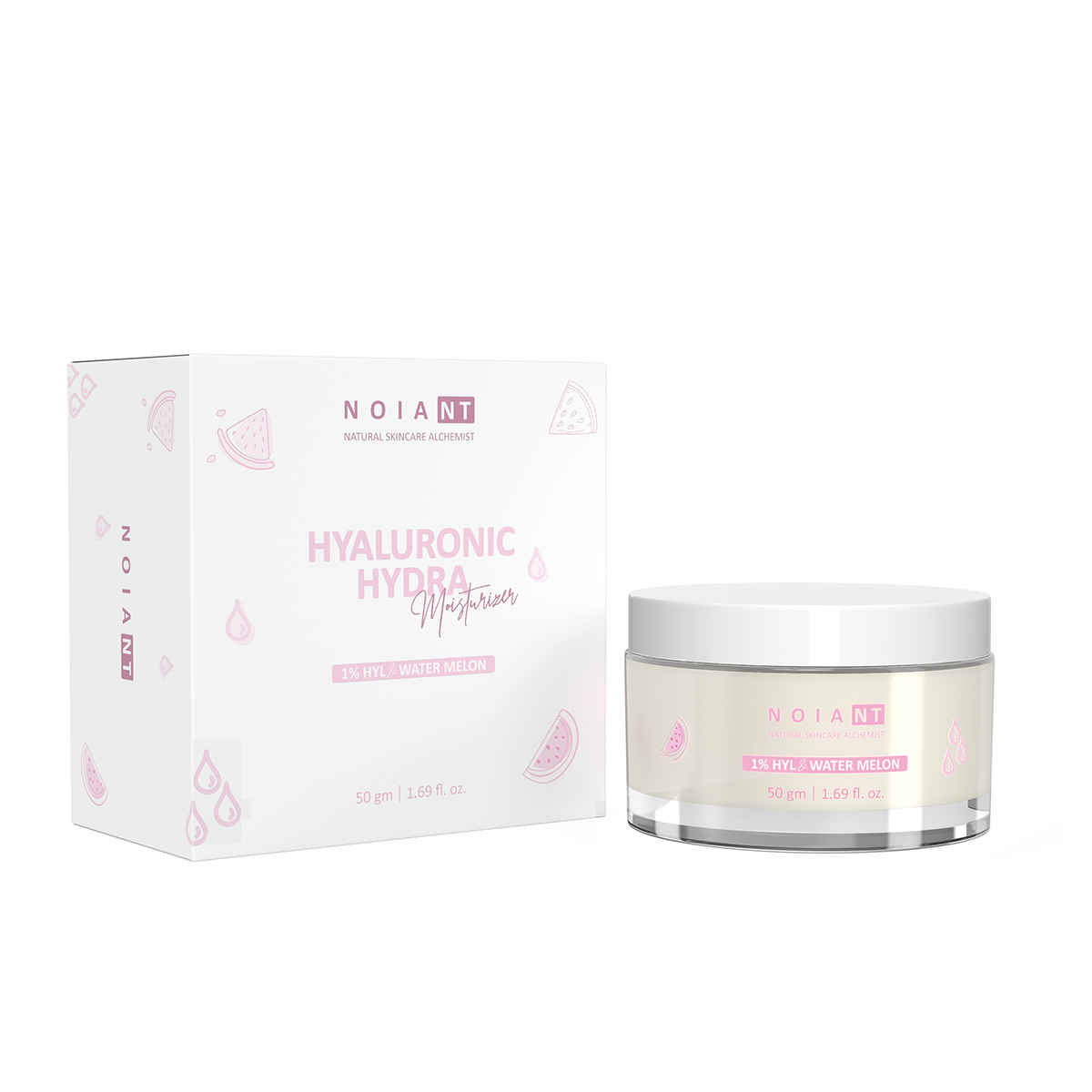 Buy Noiant Hyaluronic Hydra Moisturizer With 1% Hyl & Watermelon, for dry, normal, dehydrated, sensitive, oily and combination skin, 50 gm - Purplle