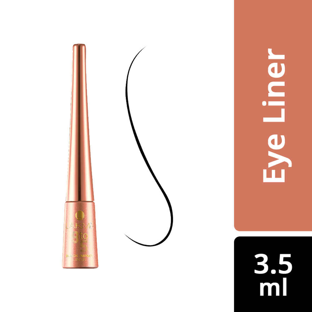 Buy Lakme 9 To 5 Impact Eye Liner - Black (3.5 ml) - Purplle