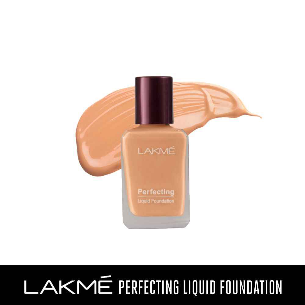 Buy Lakme Perfecting Liquid Foundation Natural Shell (27 ml) - Purplle