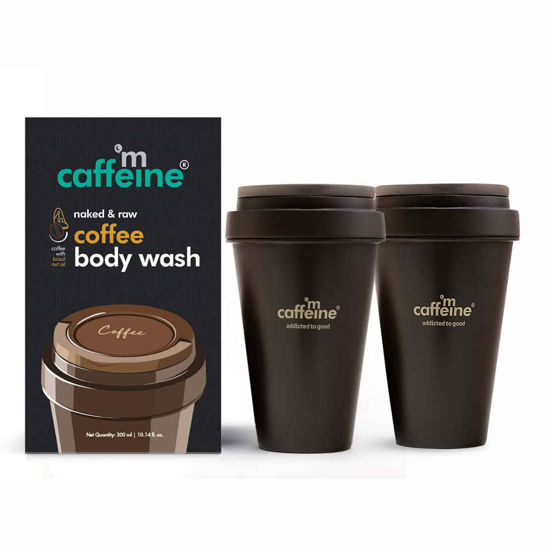 Buy mCaffeine Naked & Raw Coffee Body Wash - Pack of 2 - Purplle