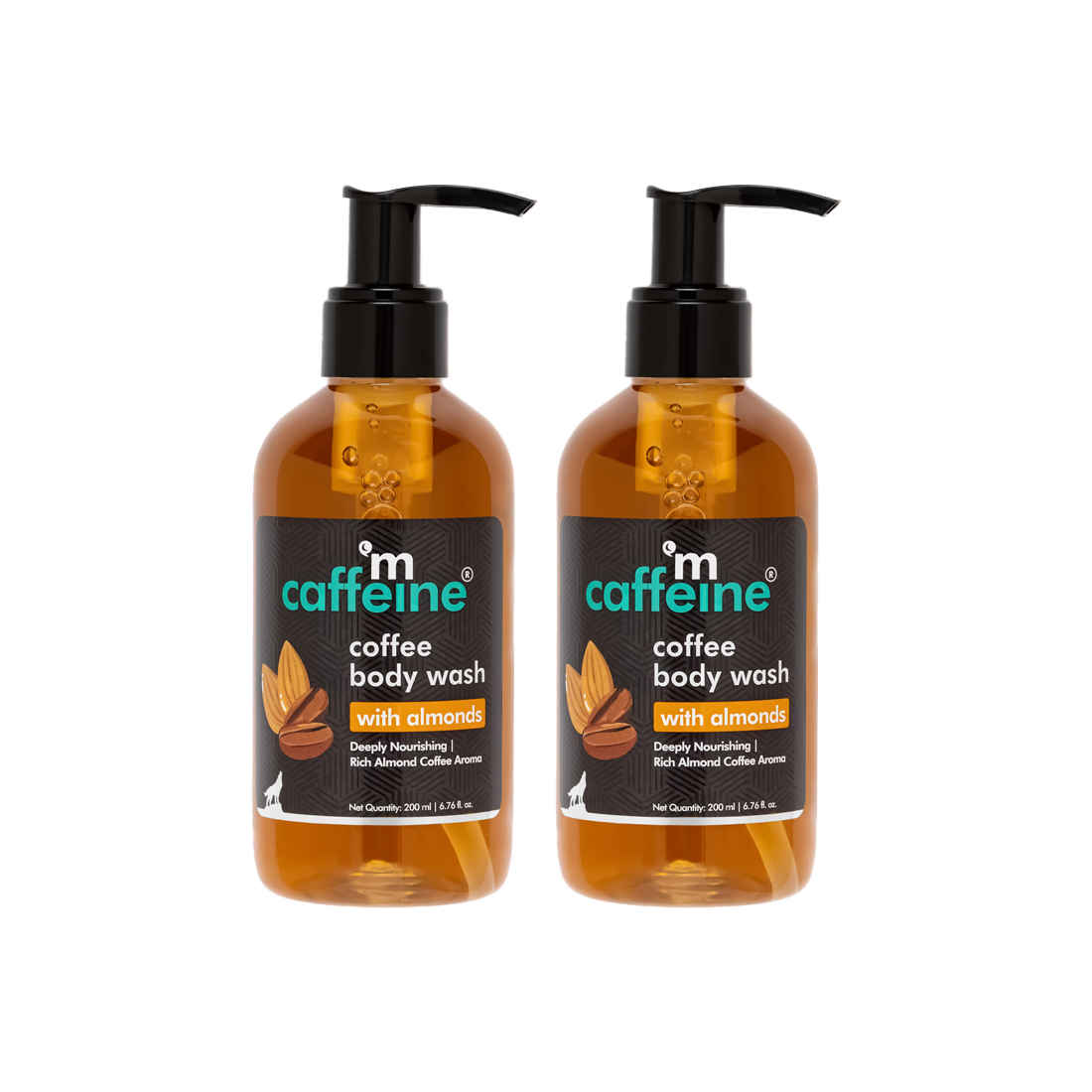 Buy mCaffeine Coffee Body Wash with Almonds - Pack of 2 - Purplle