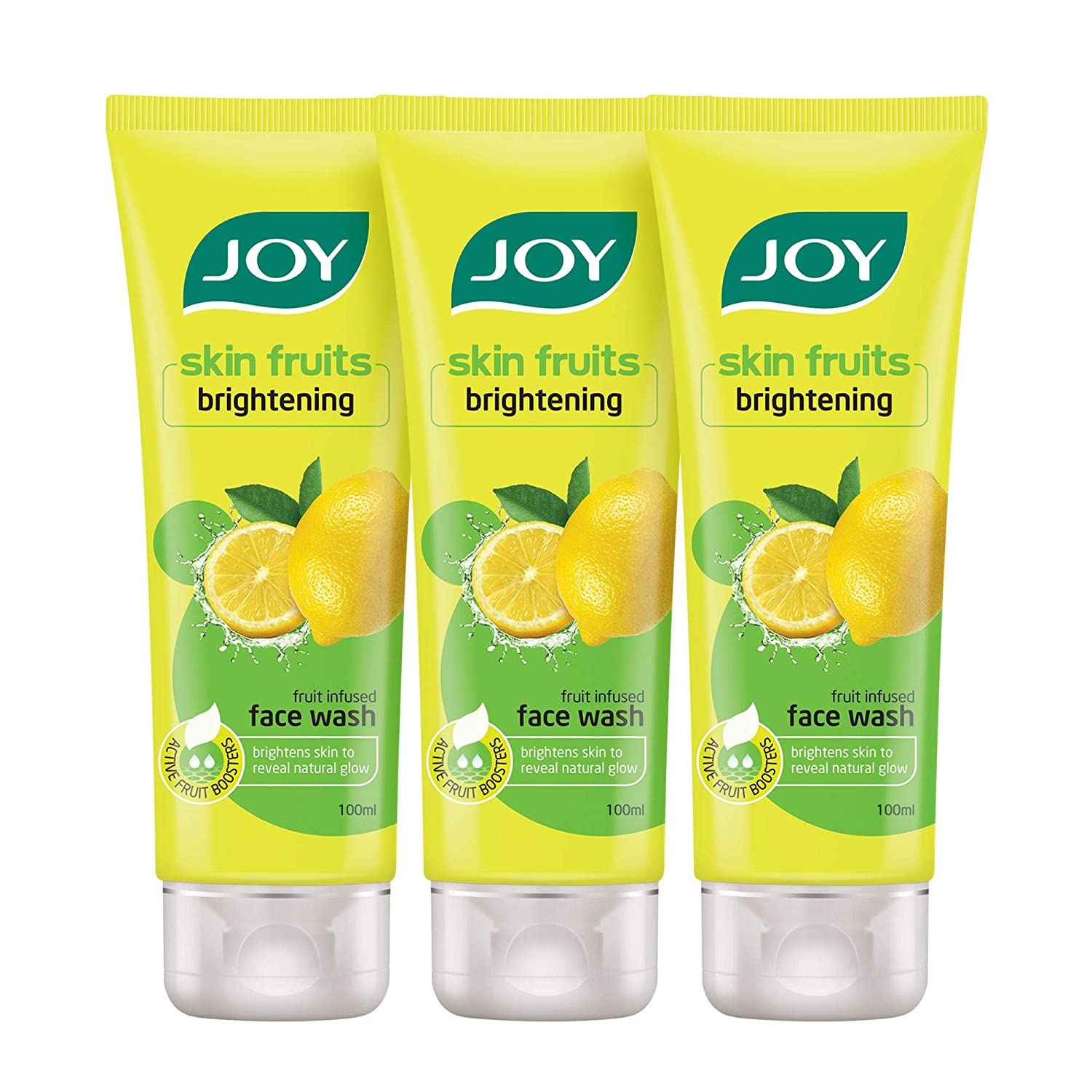 Buy Joy Skin Fruits Lemon Brightening Face Wash ( Pack of 3X100 ml ) - Purplle