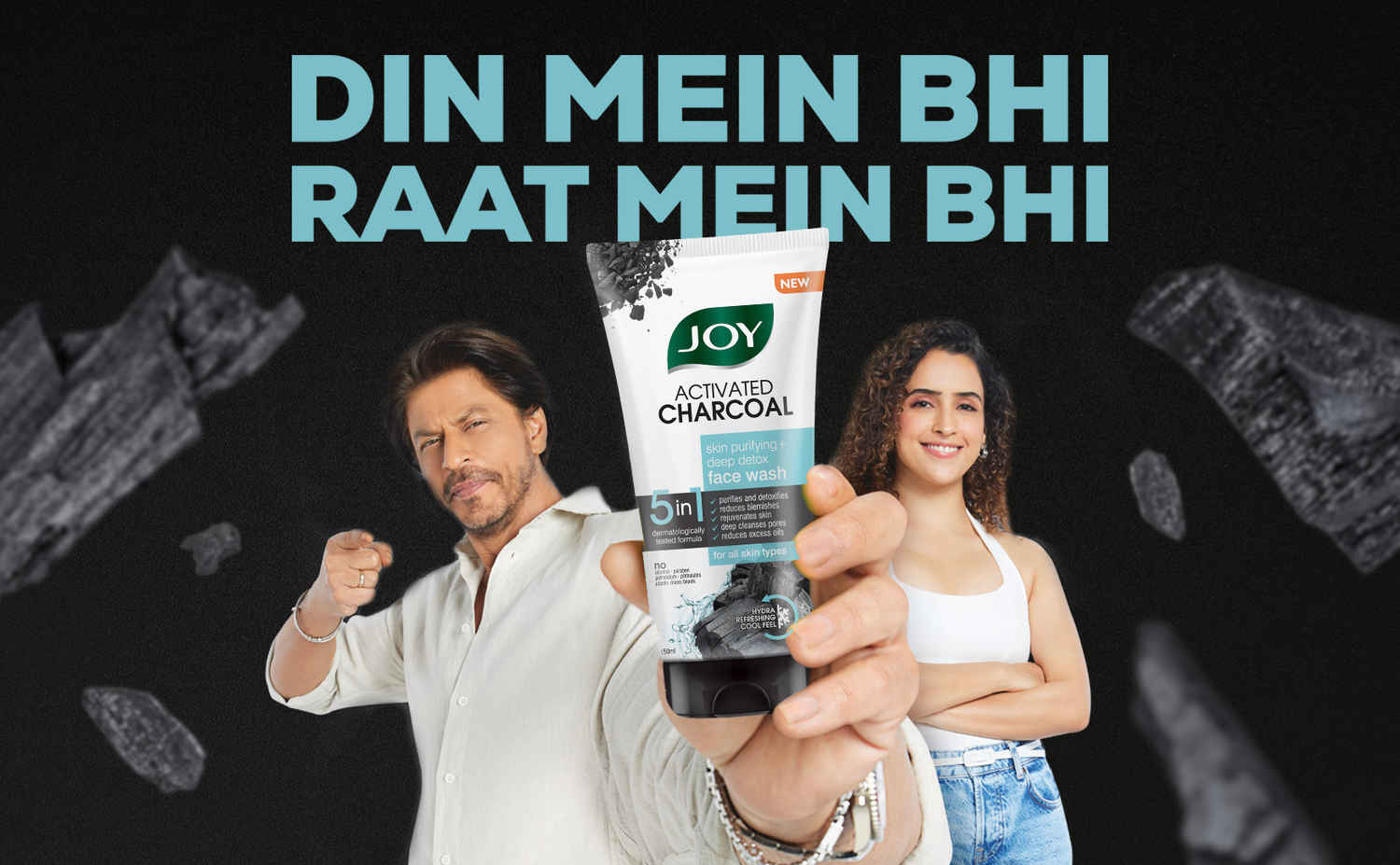 Buy Joy Skin Purifying Deep Detox Activated Charcoal Face Wash ( Pack of 2X150 ml ) - Purplle