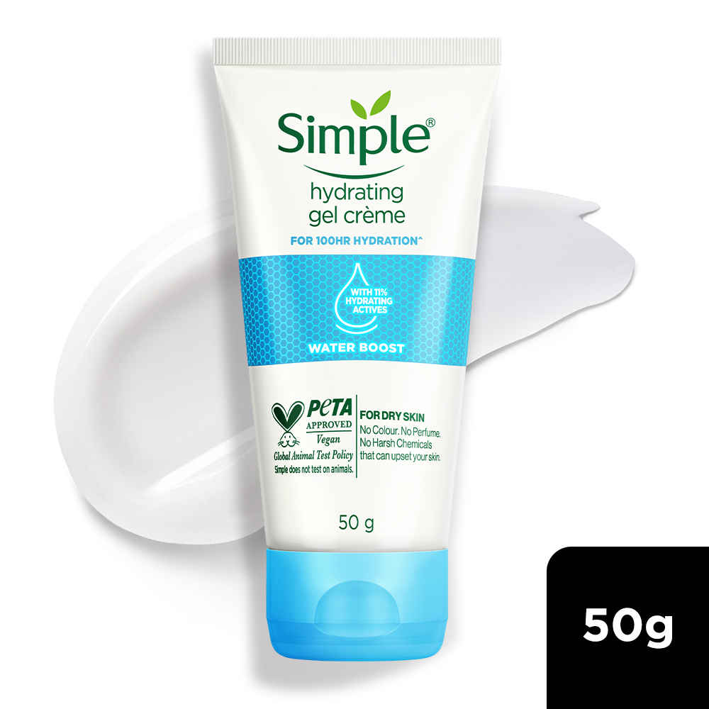Buy Simple Water Boost Hydrating Gel Creme | 100 Hr Hydration | 50 gm - Purplle