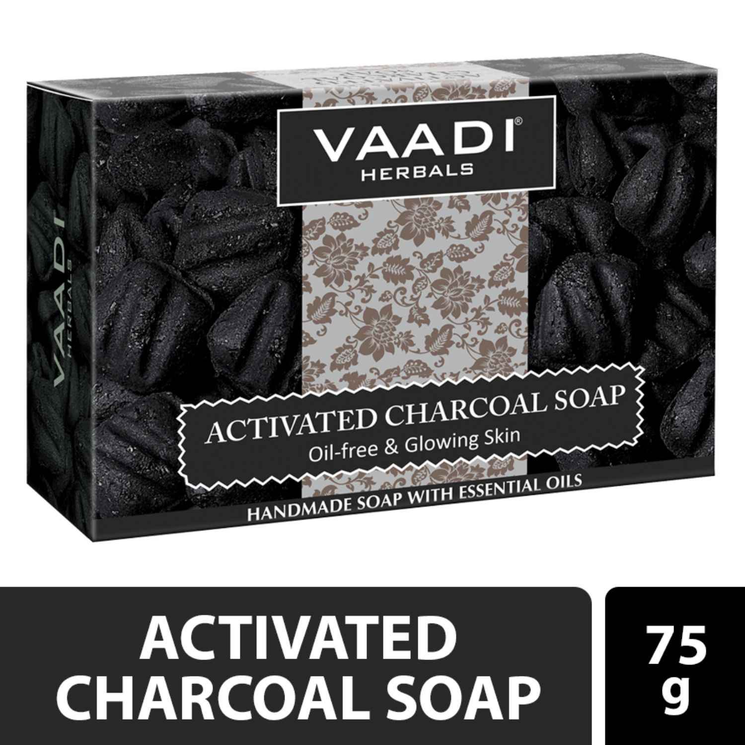 Buy Vaadi Herbals Activated Charcoal Soap (75 gm) - Purplle