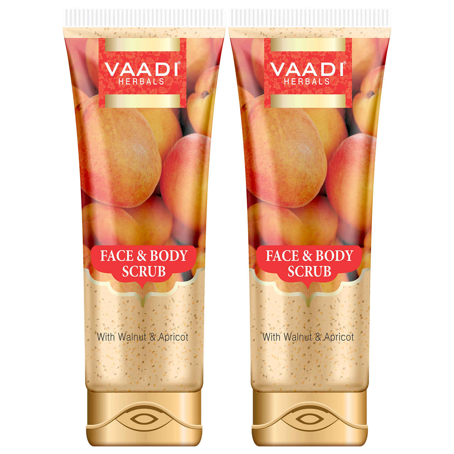 Buy Vaadi Herbals Value Pack Of Face & Body Scrub With Walnut & Apricot (110 gm X 2) - Purplle