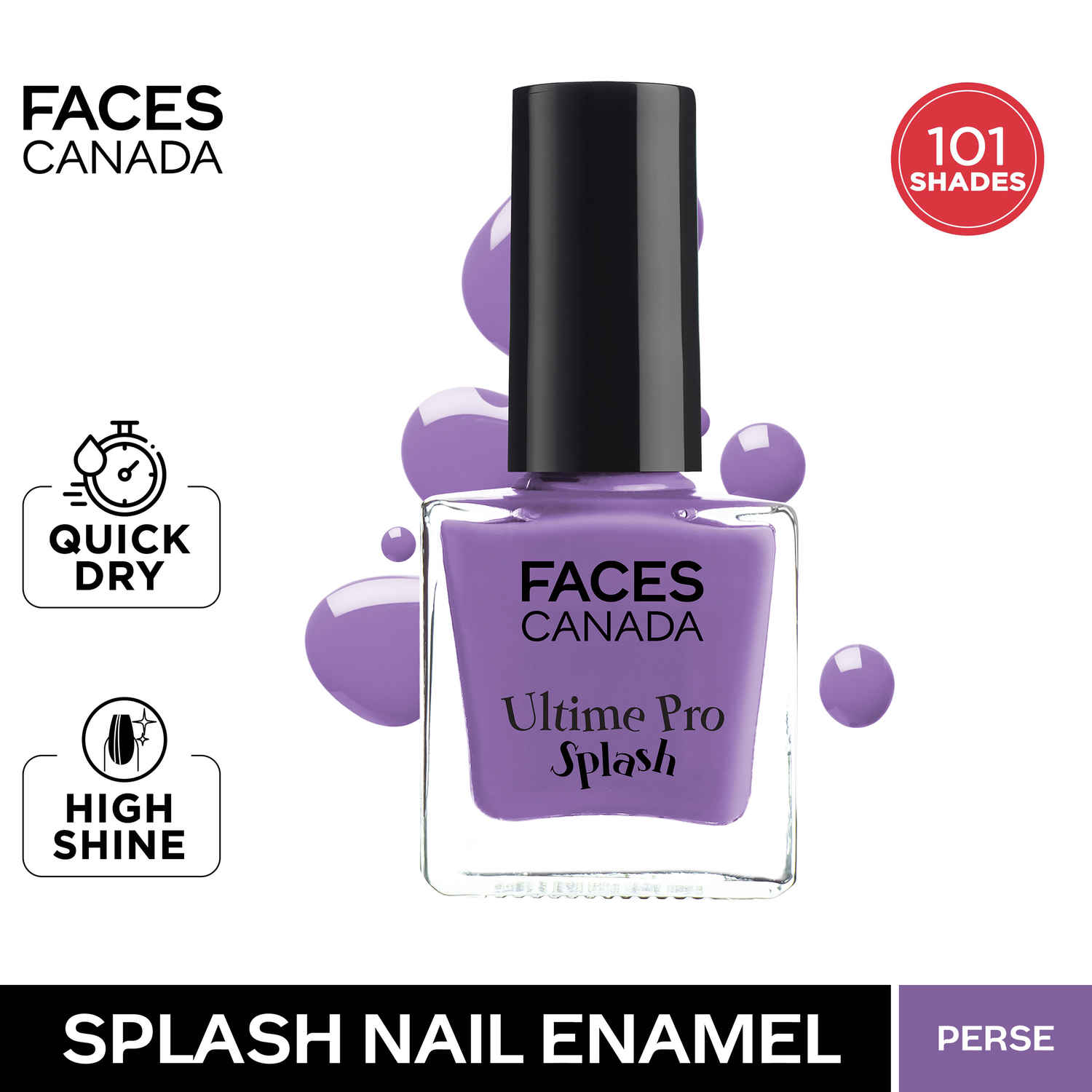Buy FACES CANADA Ultime Pro Splash Nail Enamel - Perse 31 (8 ml) | Quick Drying | Glossy Finish | Long Lasting | No Chip Formula | High Shine Nail Polish For Women | No Harmful Chemicals - Purplle
