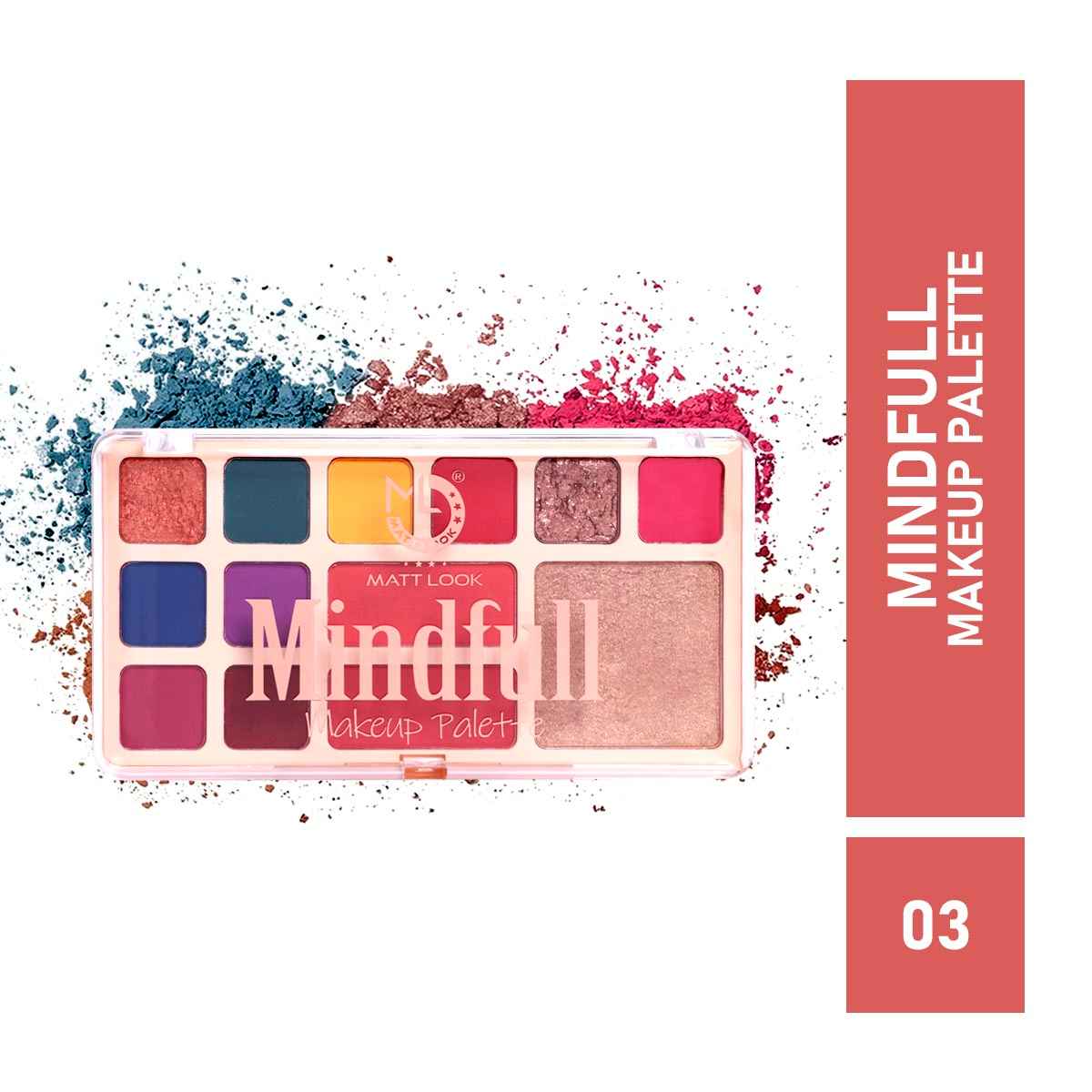Buy Mattlook 13 Flawless Shades Eyeshadow Baked Highlighter, Blush Makeup Palette Waterproof Blendable, Gift for Women, 16.5 gm - Purplle