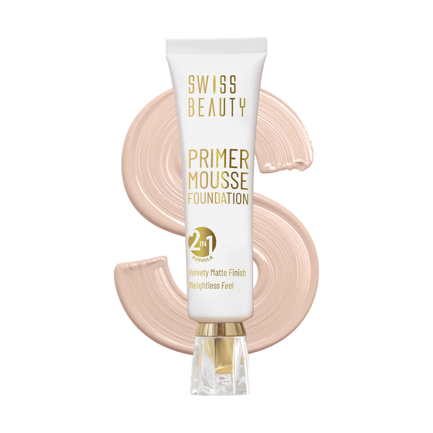 Buy Swiss Beauty Primer Mousse Foundation - 1 White-Ivory - (30 ml) - Purplle