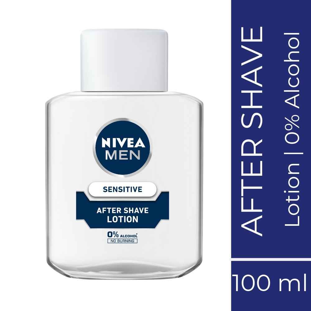 Buy Nivea Men Sensitive After Shave Lotion (100 ml) with 0% alcohol - Purplle