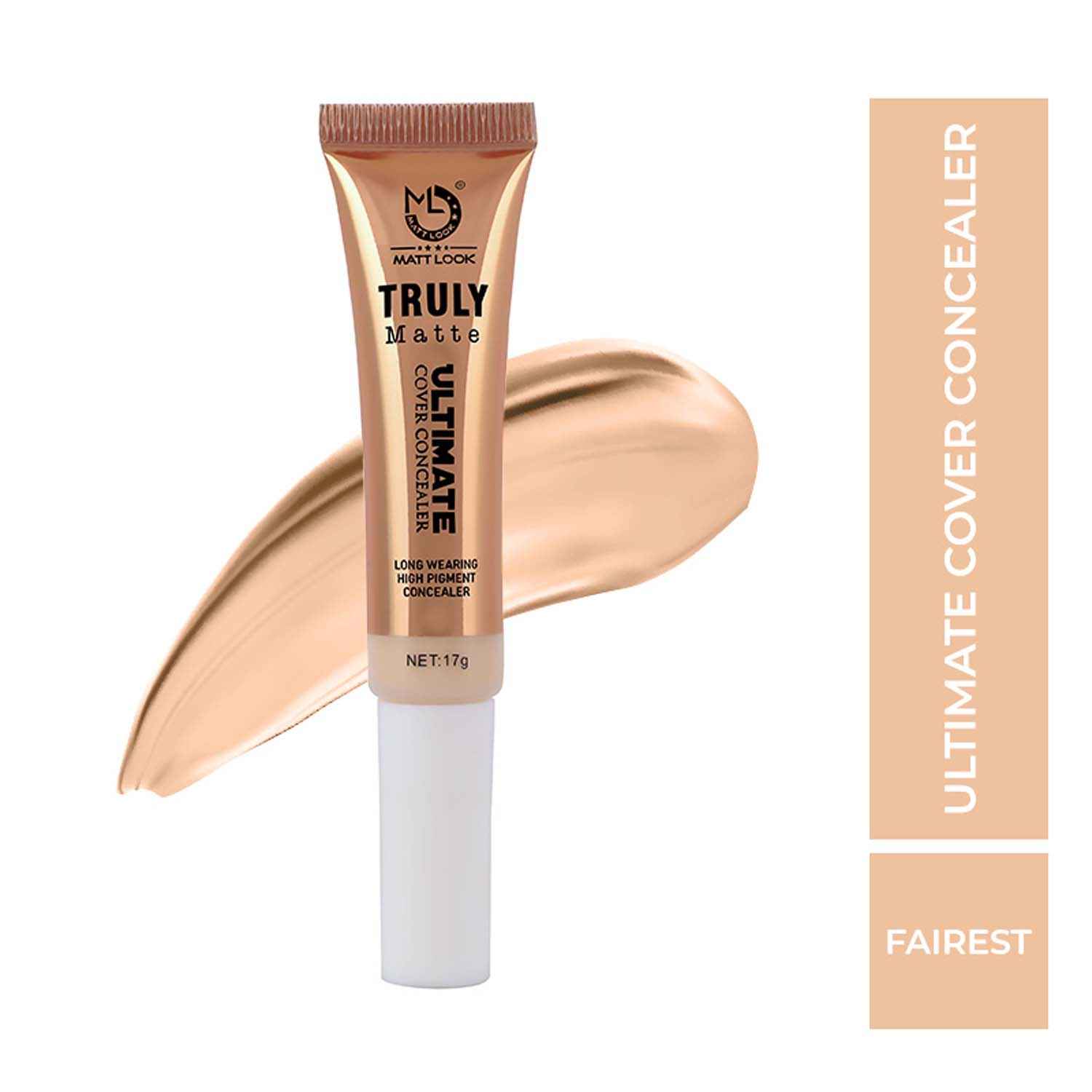 Buy Mattlook Truly Matte Ultimate Cover Concealer, Longwearing & High Pigment Concealer, Fairest, (17 gm) - Purplle