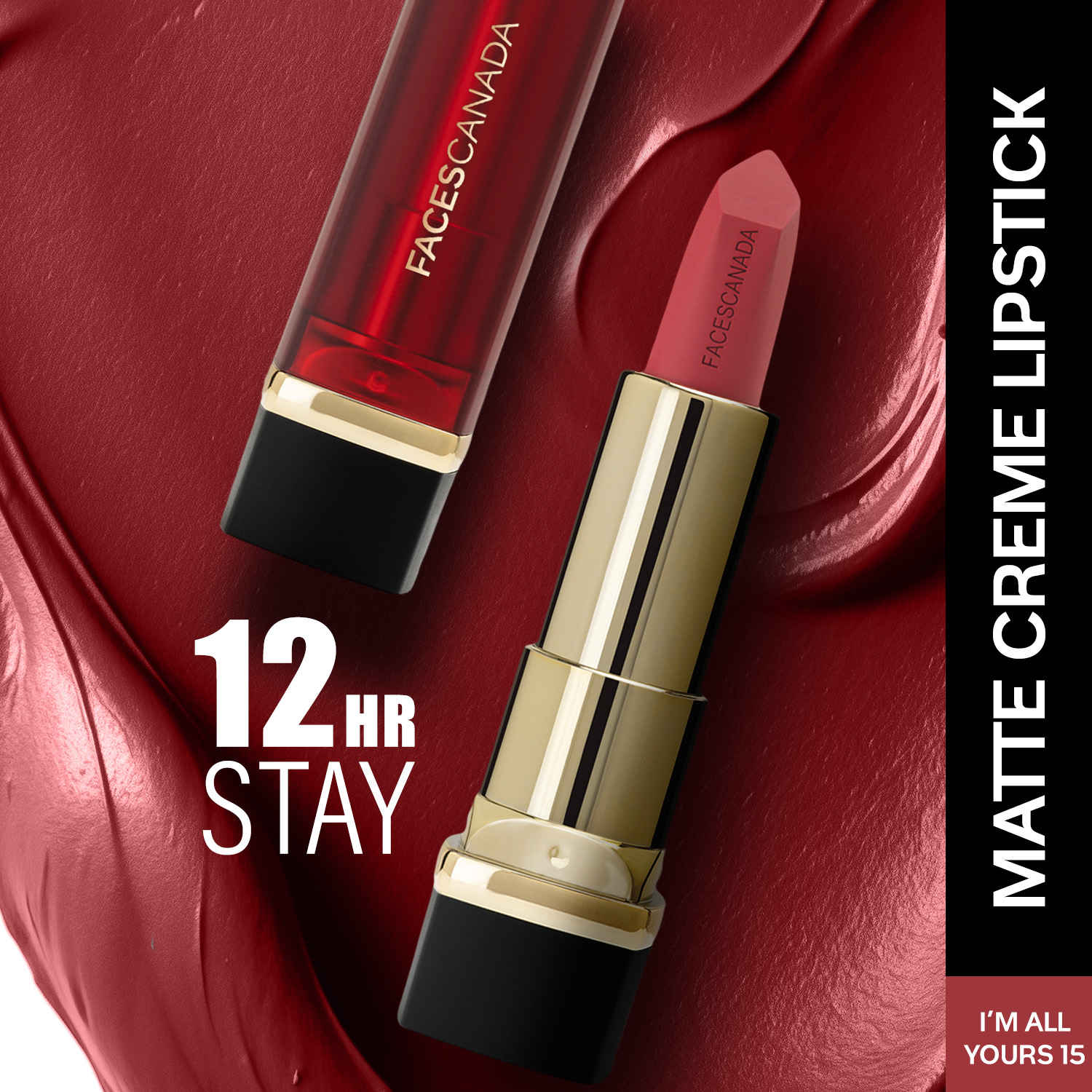 Buy FACES CANADA Comfy Matte Creme Lipstick - I’m All Yours, 4.2 gm | Long Stay | Creamy Matte Finish | Intense Color | Hydrating & Nourishing | Smooth Application - Purplle