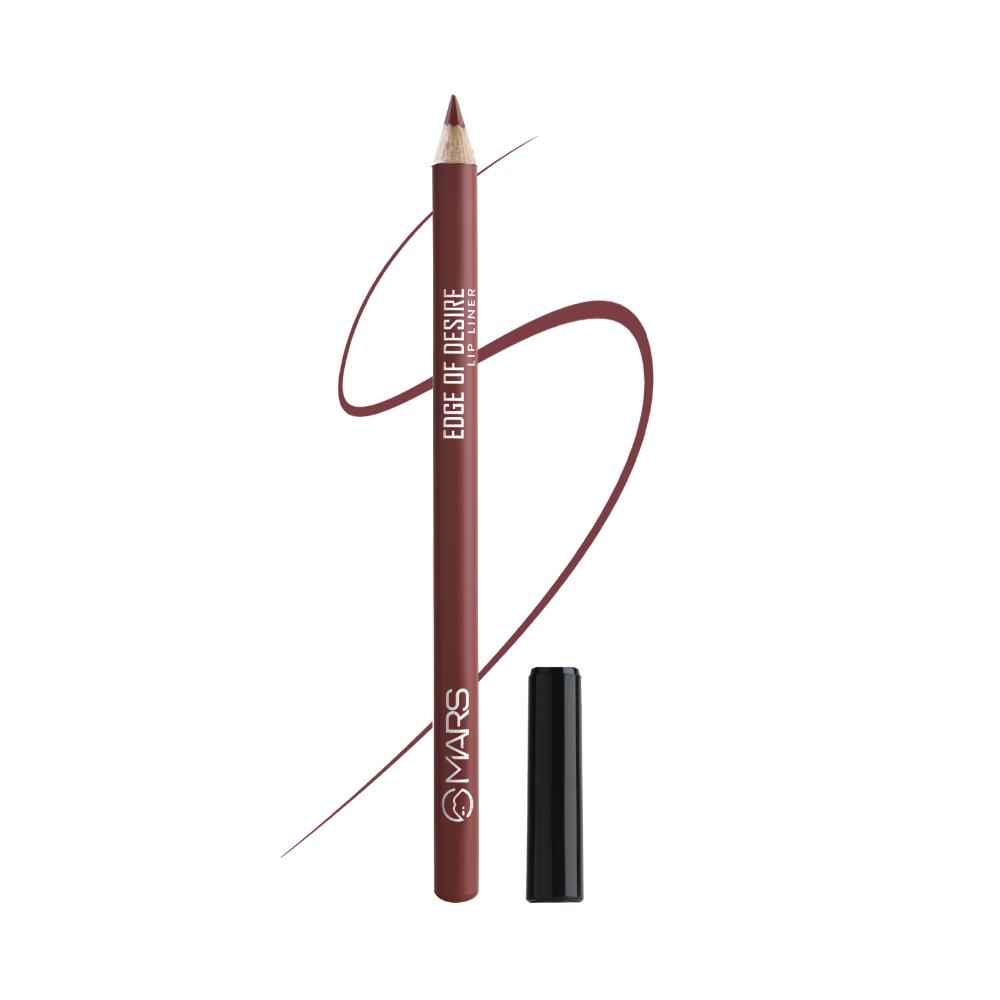 Buy MARS Edge of Desire Matte Lip Liner | One Swipe Smooth Application | Long Lasting Lip Pencil (1.4 gm) (04-SCANDALOUS BROWN) - Purplle