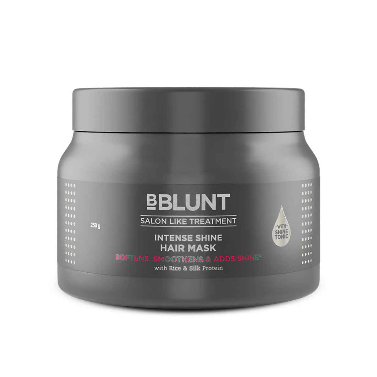 Buy BBLUNT Intense Shine Hair Mask with Rice & Silk Protein for Softer, Smoother & Shinier Hair - 250 gm - Purplle