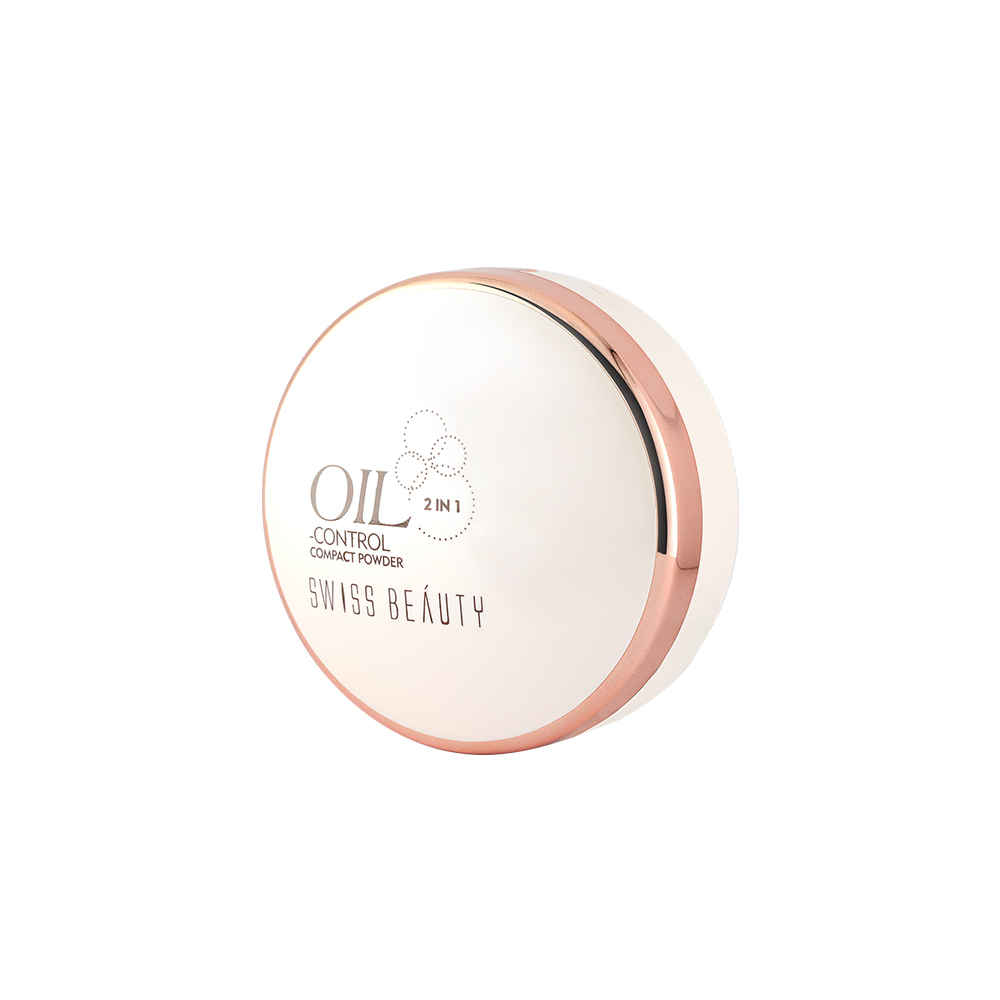 Buy Swiss Beauty Oil Control Compact Powder 3 Natural Nude (2*10 g) - Purplle