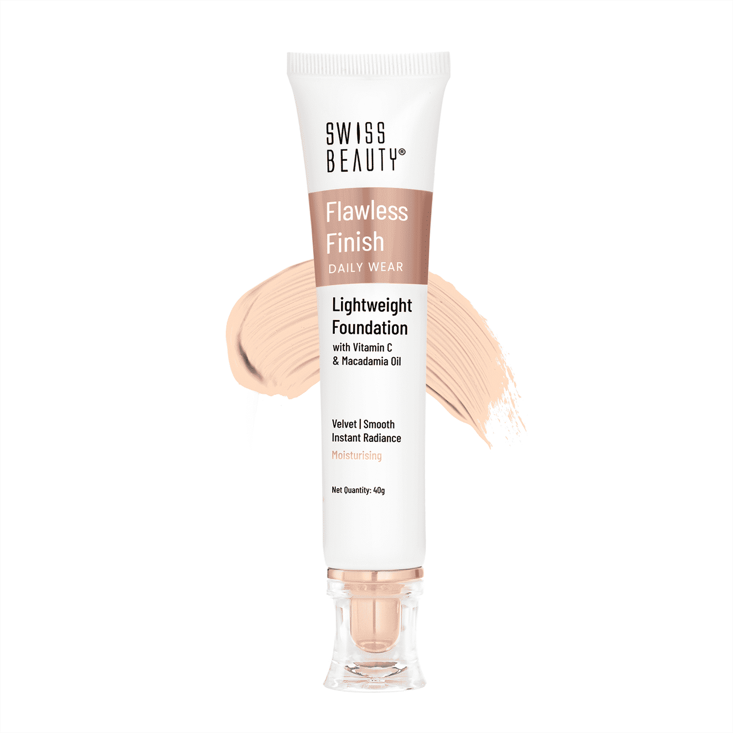 Buy Swiss Beauty Flawless Finish lightweight foundation - 2 - Soft-Ivory - (40 gm) - Purplle