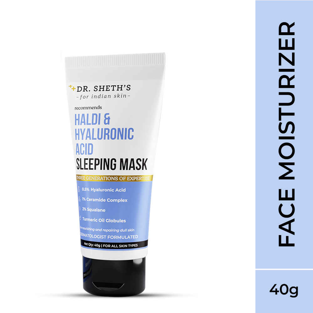 Buy Dr. Sheth's Haldi & Hyaluronic Acid Sleeping Mask-40g - Purplle